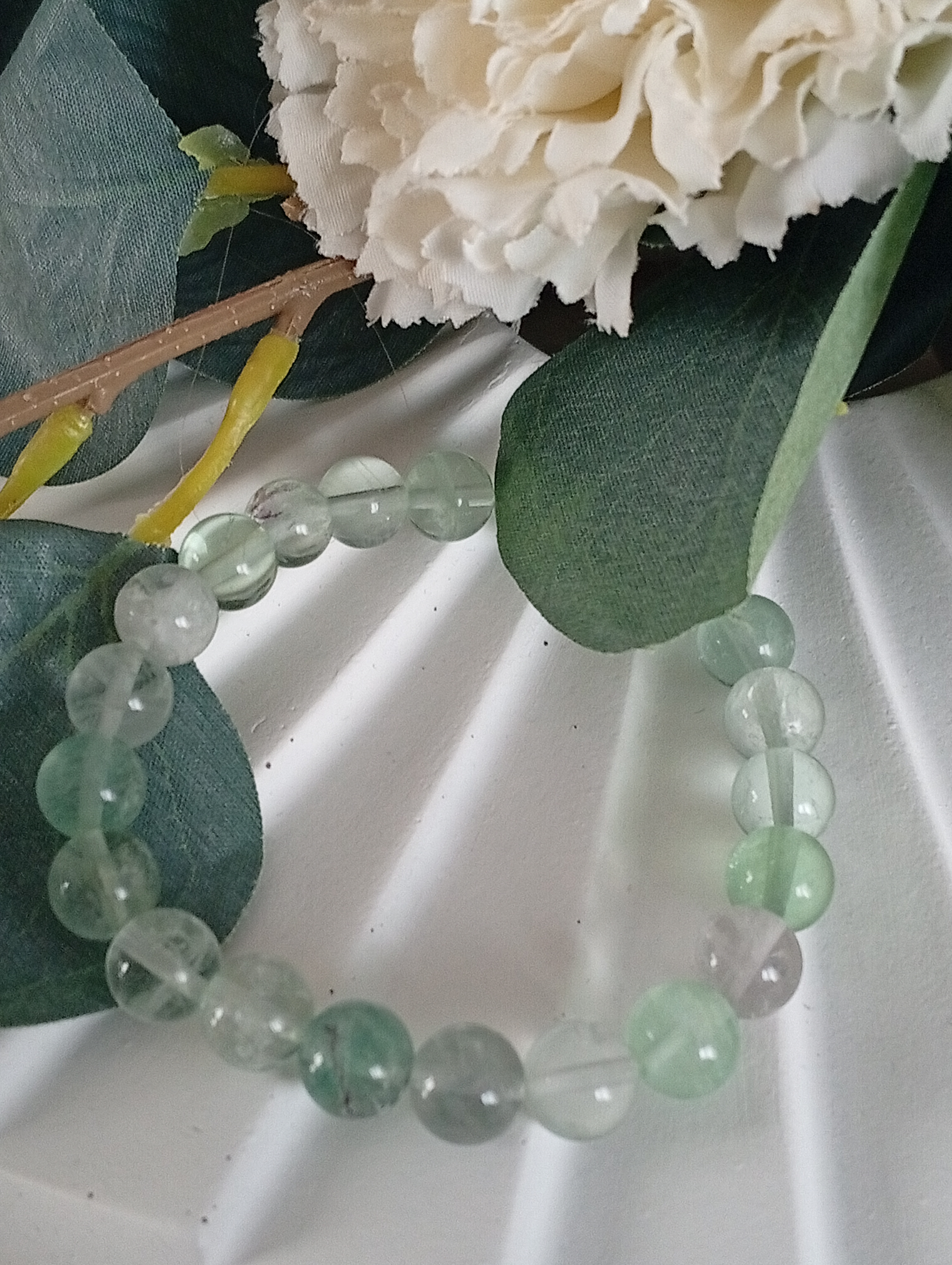 Bracelet fluorite verte 