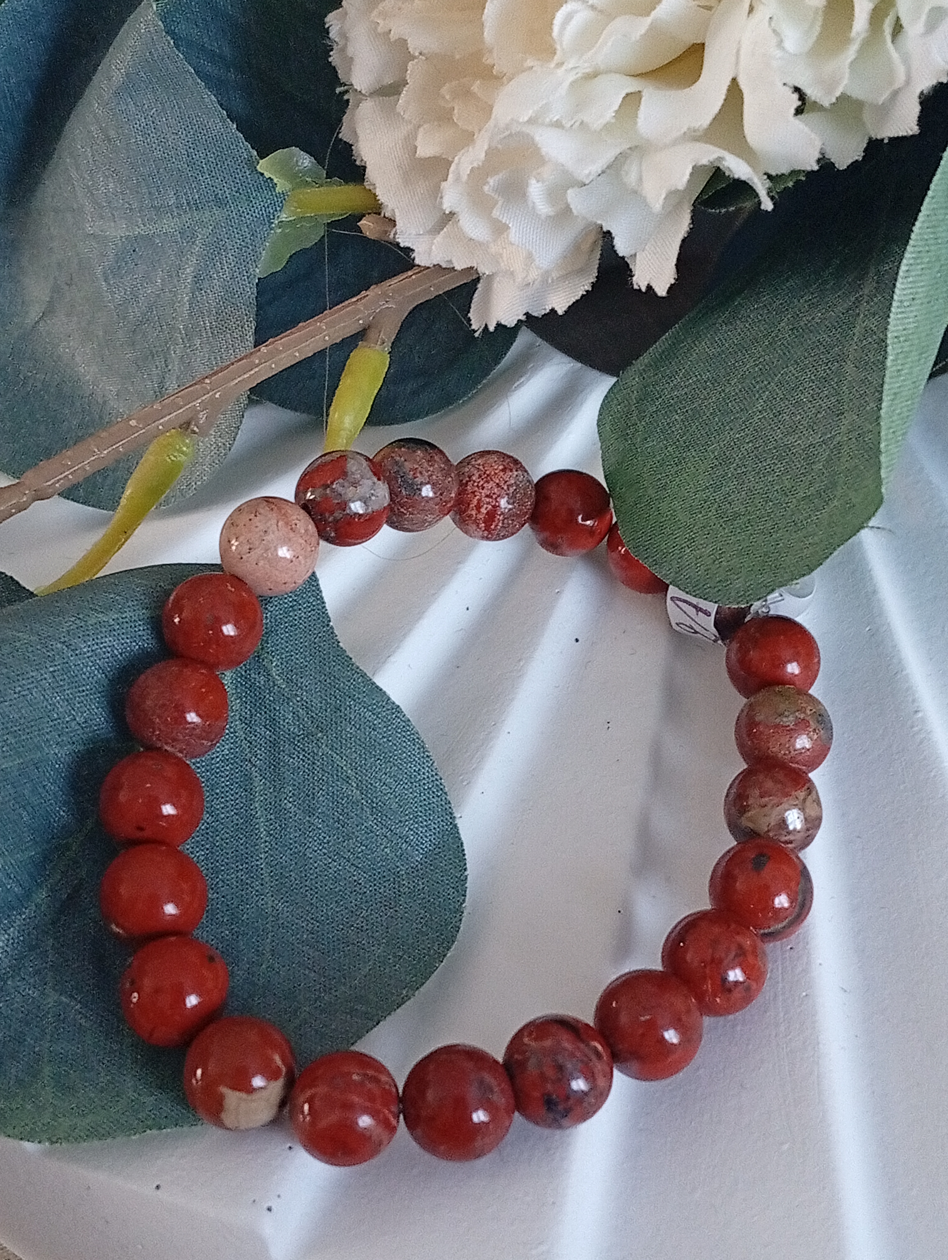 Bracelet Jaspe Rouge