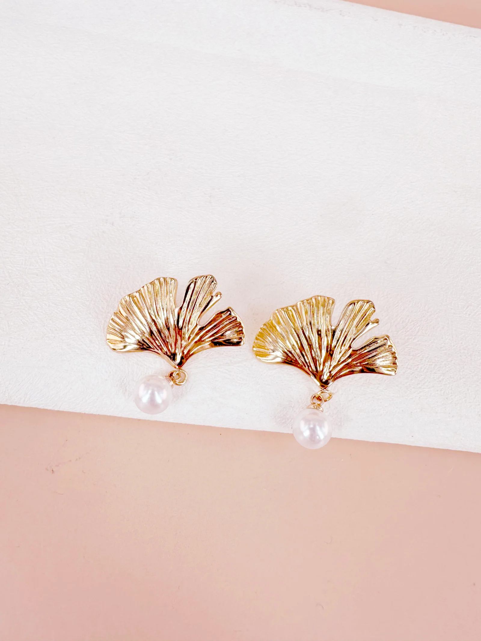 Boucles d'oreilles gingko