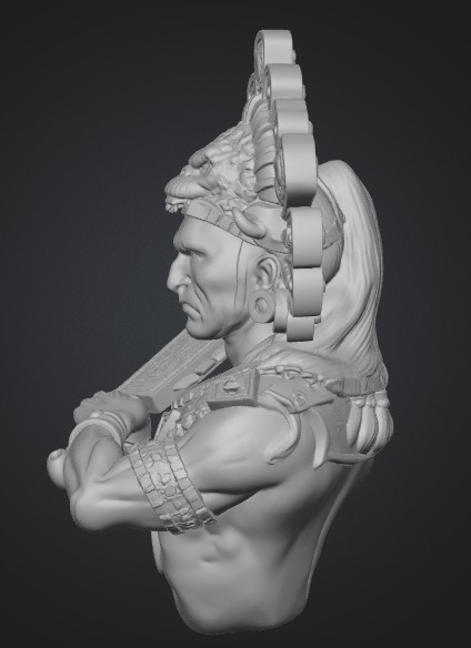 Aztec Warror Bust