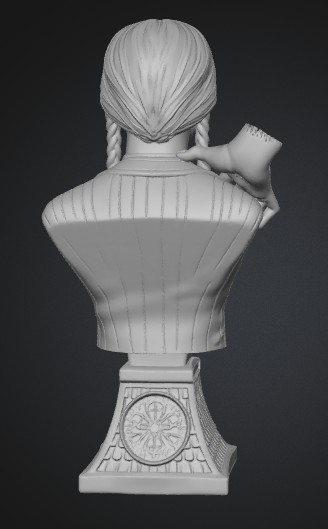 Wednesday and Thing Bust 