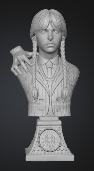 Wednesday and Thing Bust 