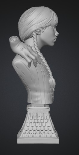 Wednesday and Thing Bust 