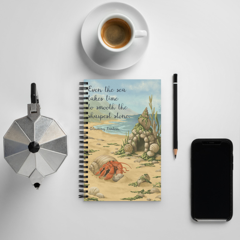 Spiral notebook - "Even the Sea"