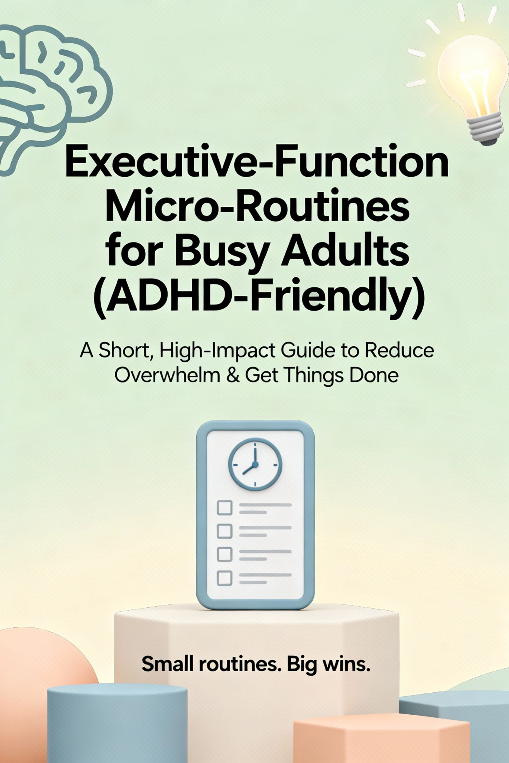 Executive-Function Micro-Routines for Busy Adults (ADHD-Friendly) - Ebook