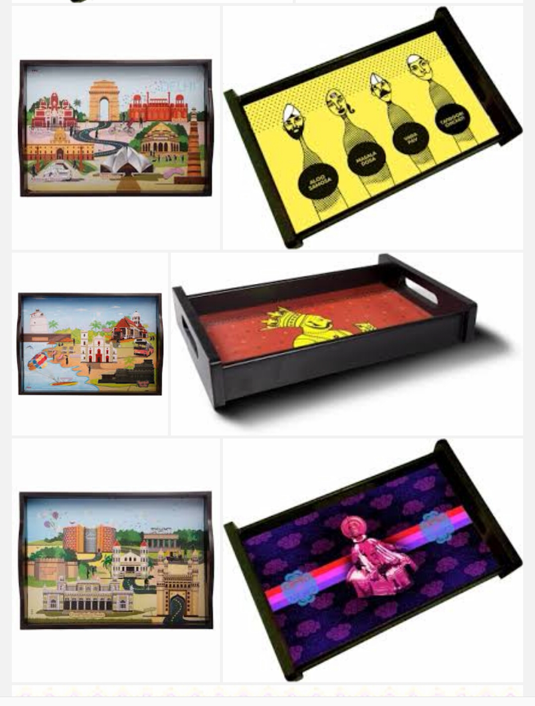 Decorative Wooden Serving Trays