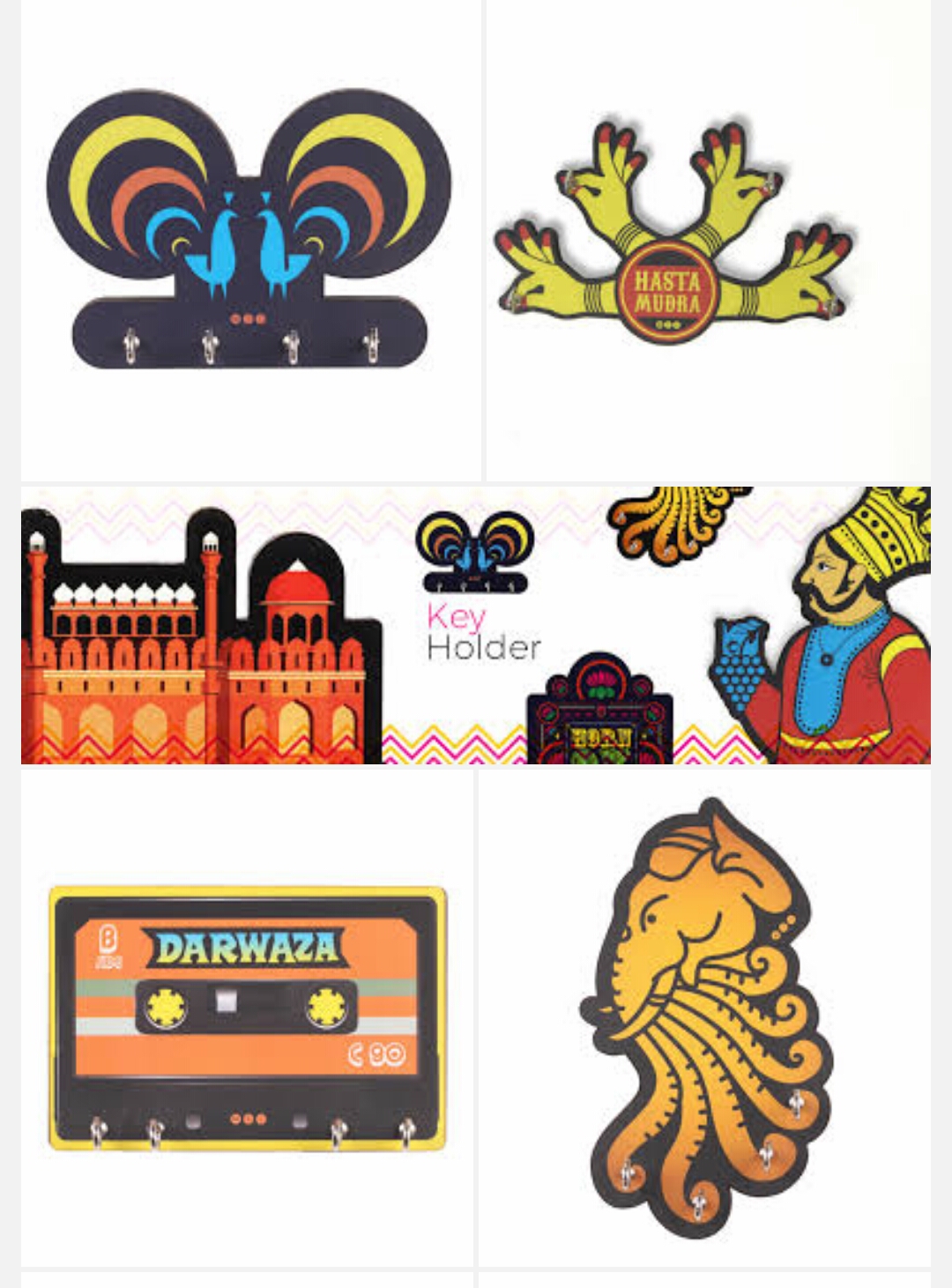 Colorful Decorative Key Holder