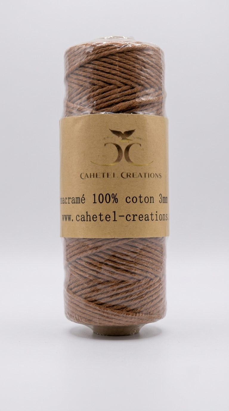 Fil macramé 100% coton recyclé 2mm