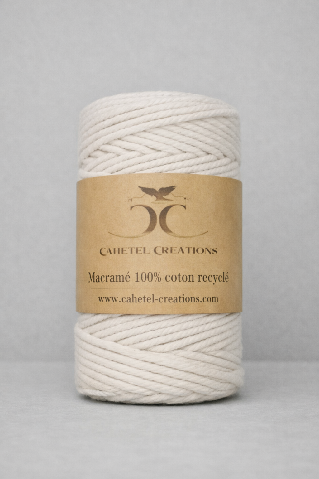 Fil macramé 100% coton recyclé 3mm