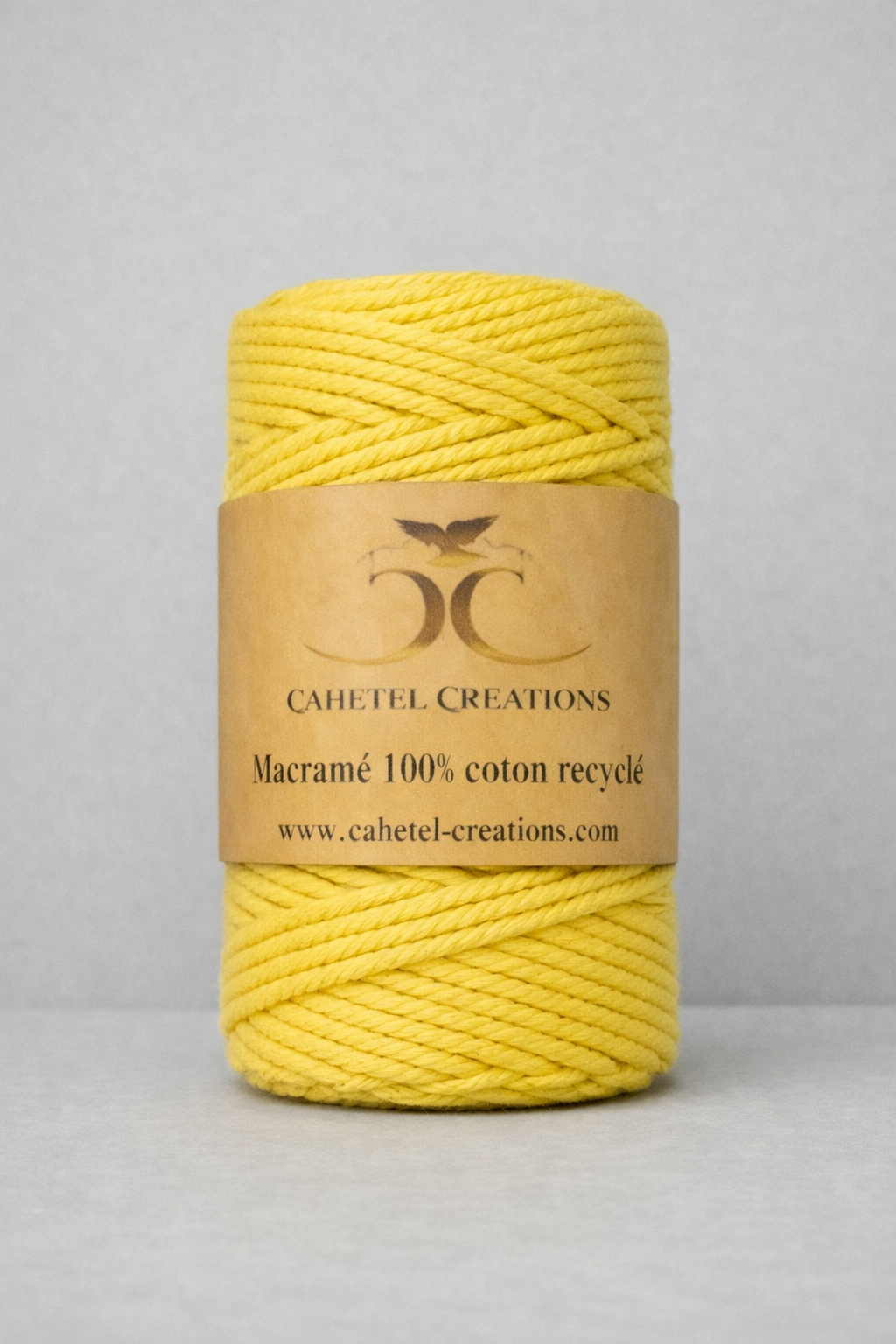 Fil macramé 100% coton recyclé 3mm