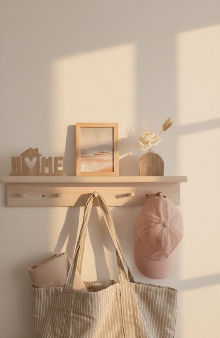 Perchero con Estante Modelo Álamo