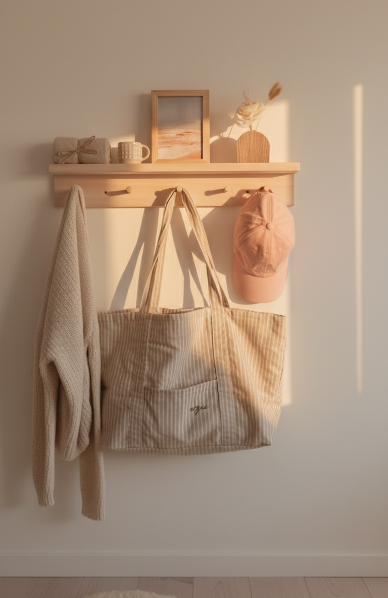 Perchero con Estante Modelo Álamo