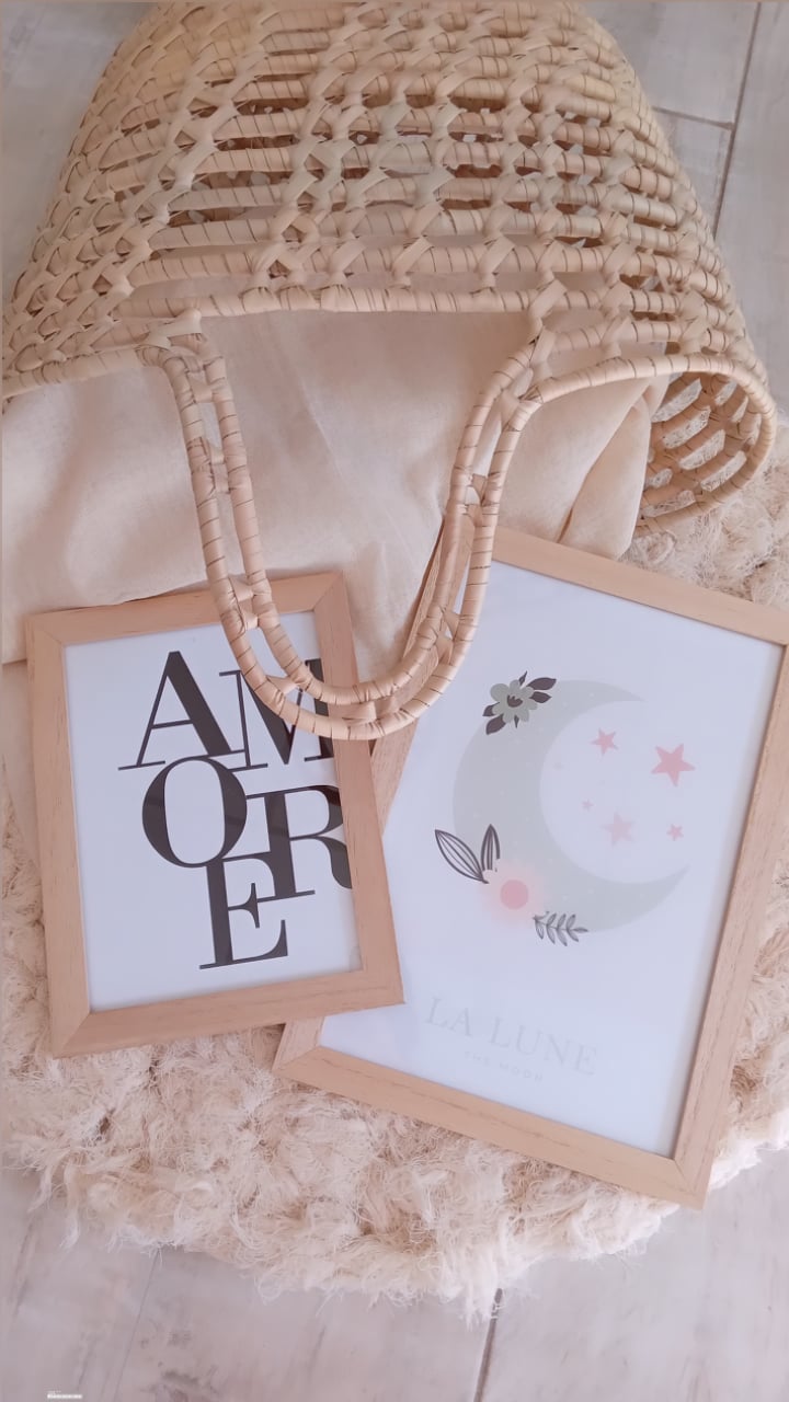 Cuadros Decorativos con Frases e Imágenes – Marco de Madera Kiri