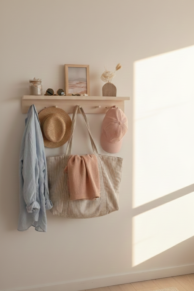 Perchero con Estante Modelo Álamo