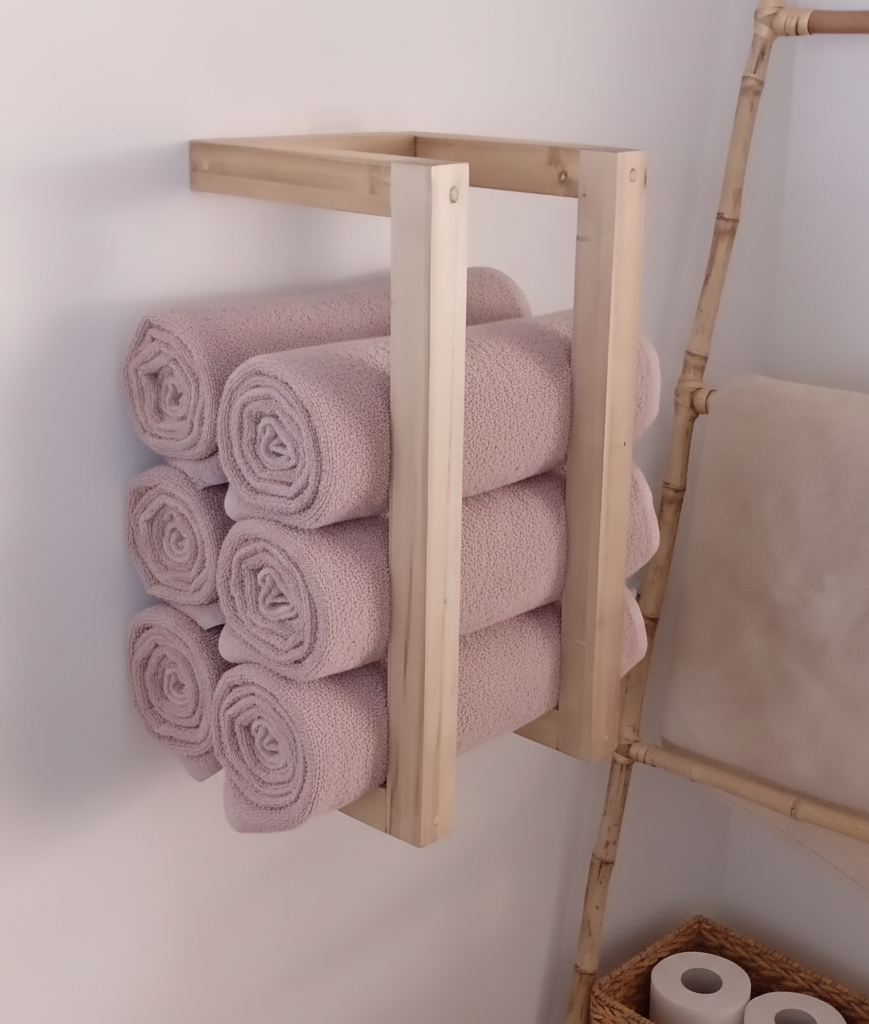 Toallero de Madera Minimalista