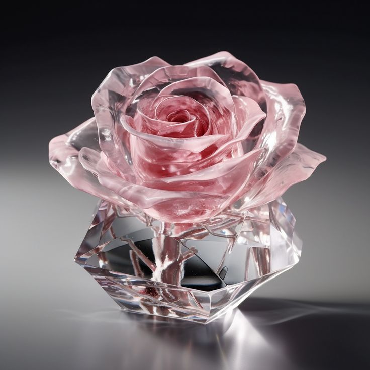 Crystal Rose Ornament