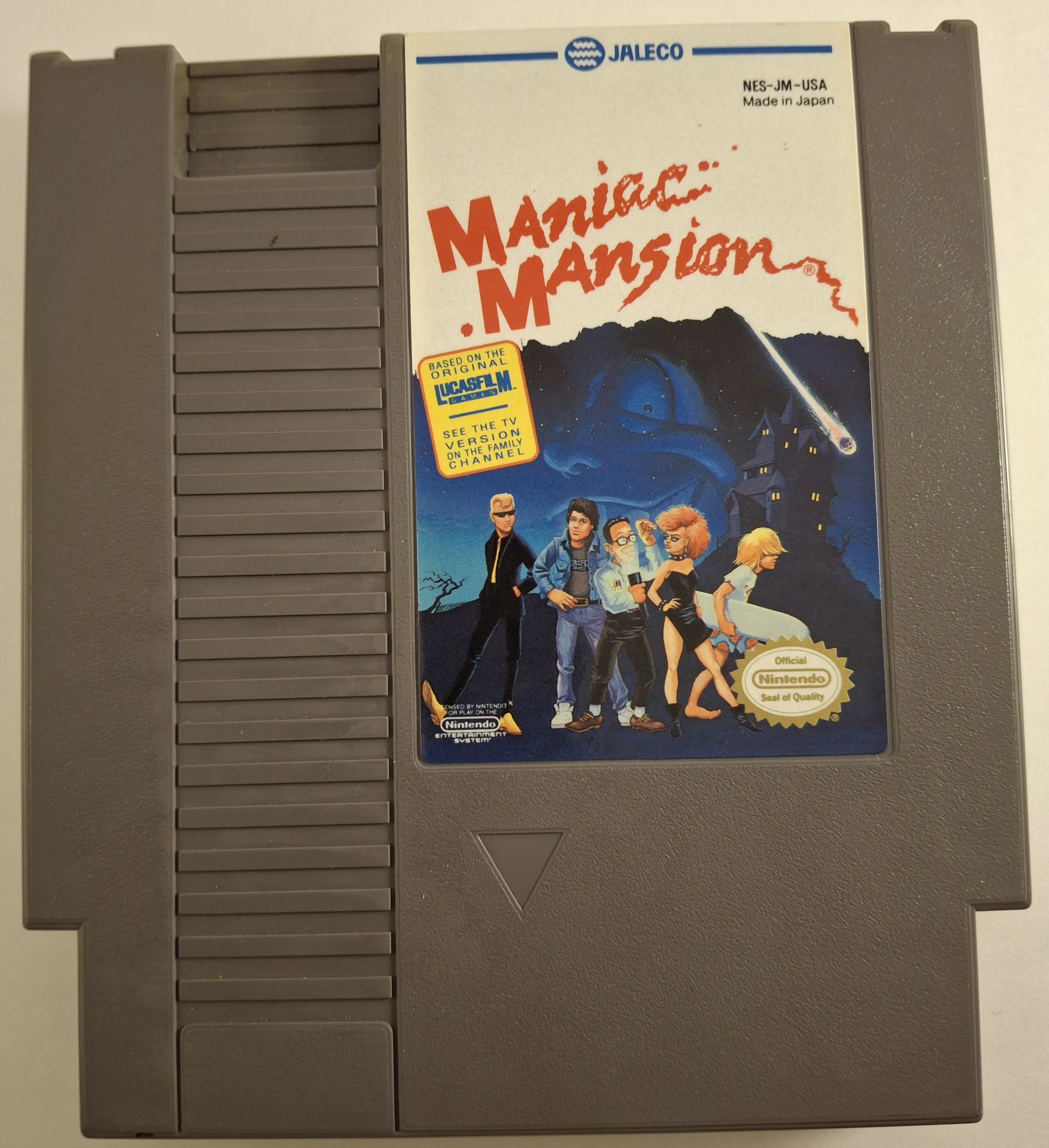 Maniac Mansion NES Game Cartridge