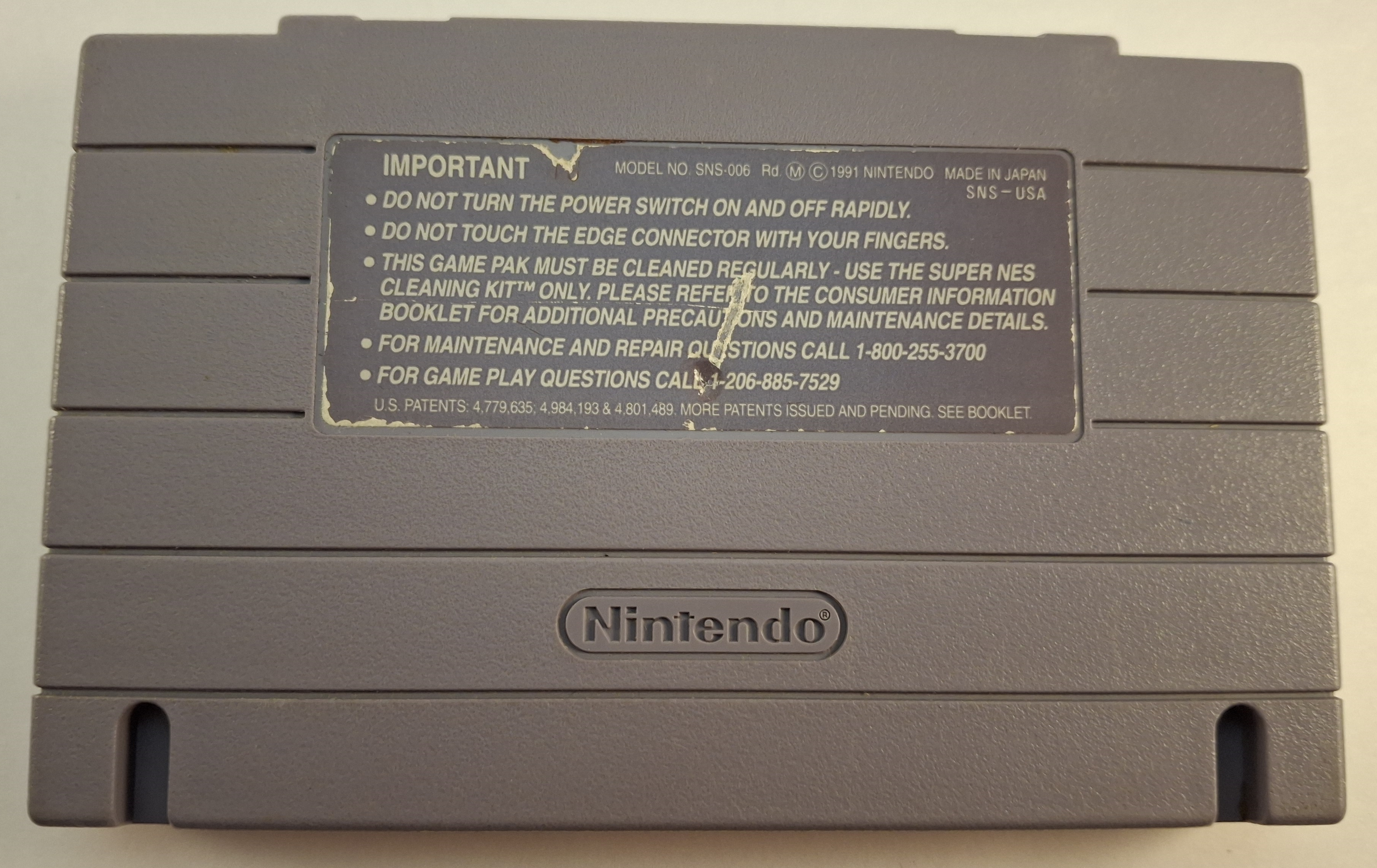 Super Ghouls 'n Ghosts (SNES Cartridge)