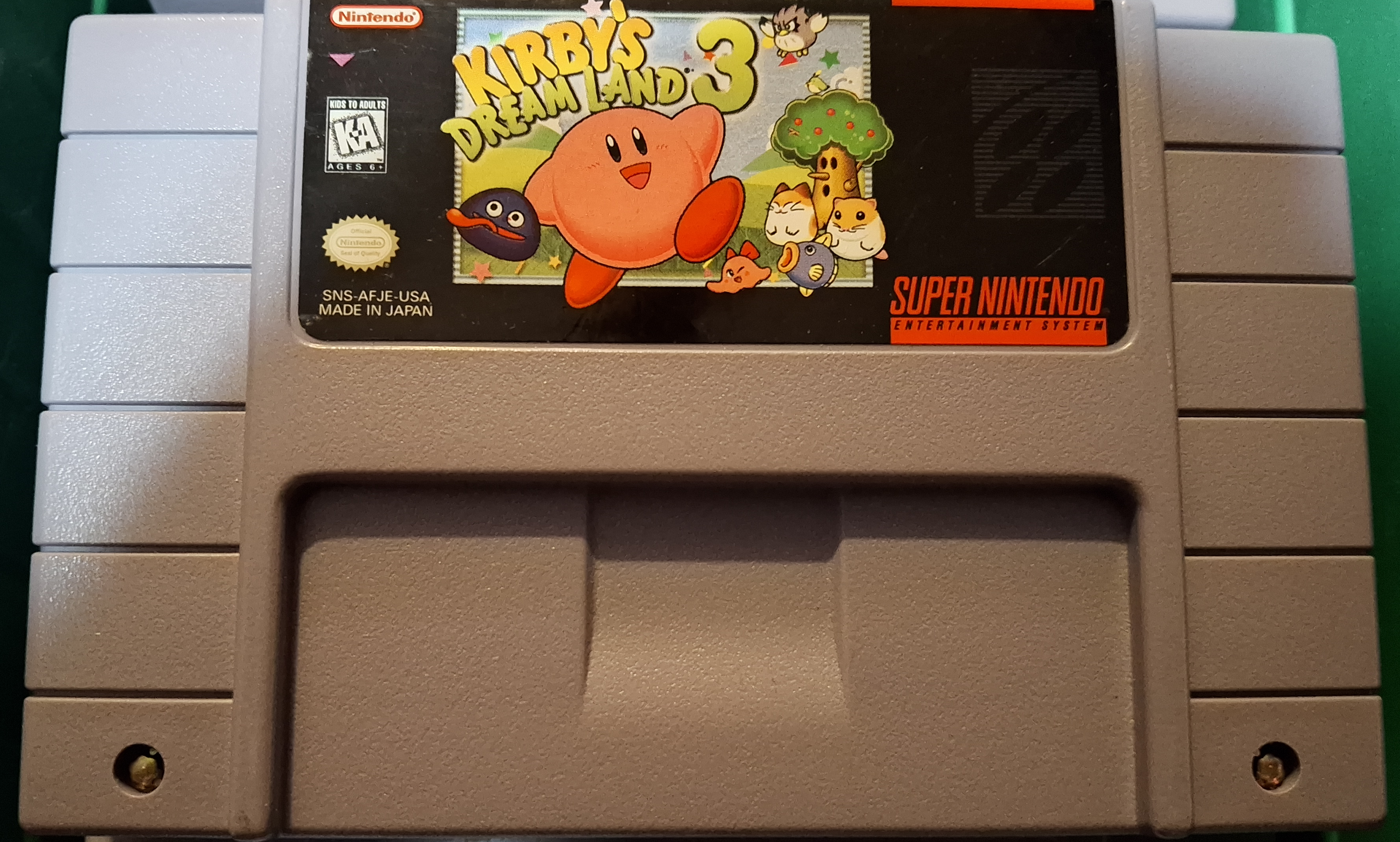 Kirby's Dream Land 3 SNES Cartridge