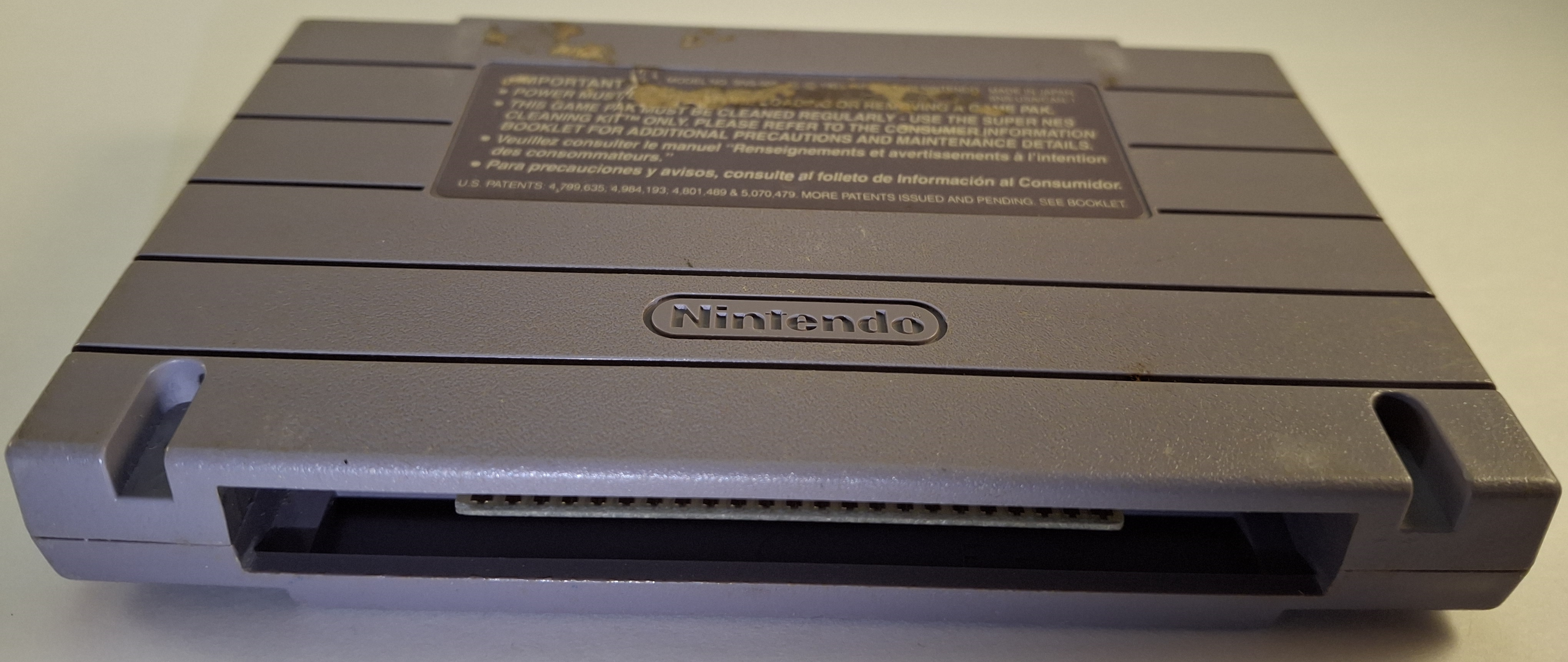 Teenage Mutant Ninja Turtles: Turtles in Time SNES Cartridge