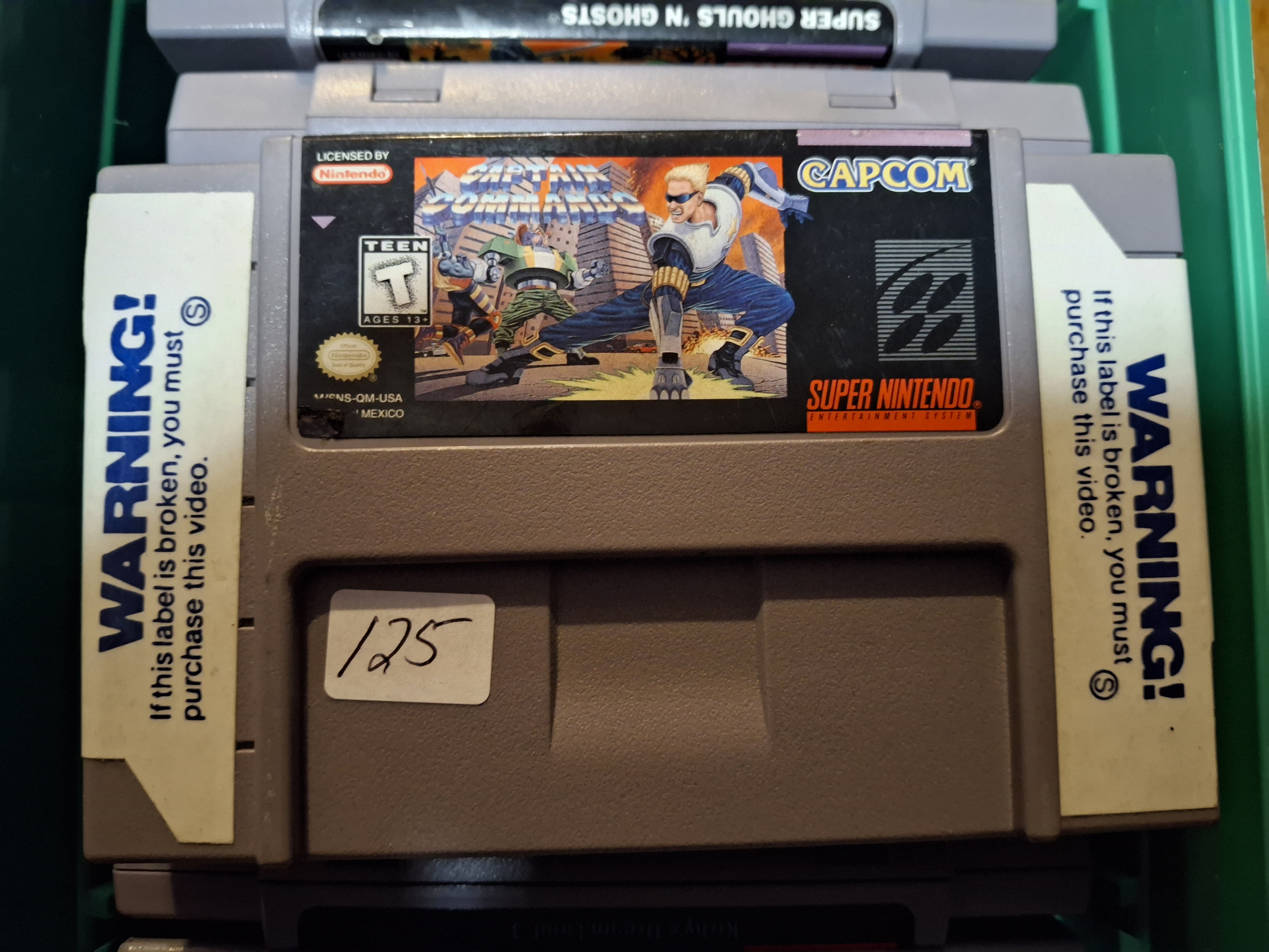Captain Commando SNES Cartridge