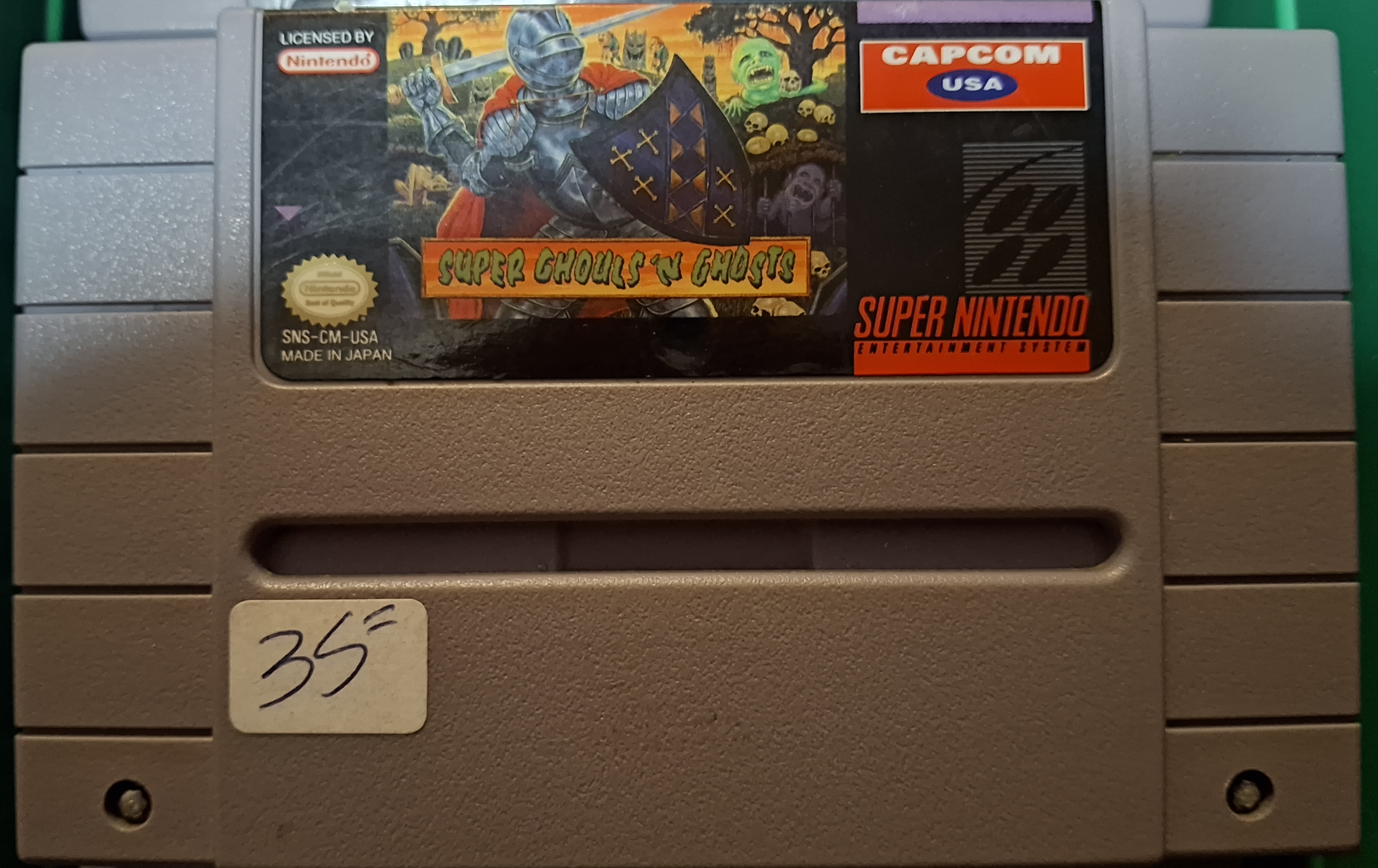 Super Ghouls 'n Ghosts (SNES Cartridge)