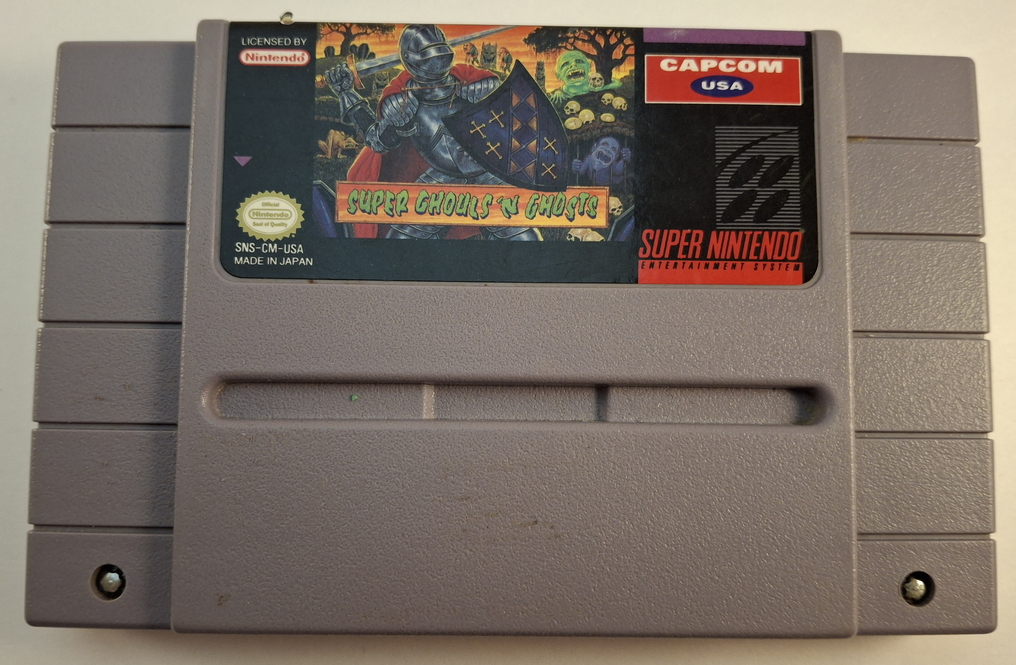 Super Ghouls 'n Ghosts (SNES Cartridge)