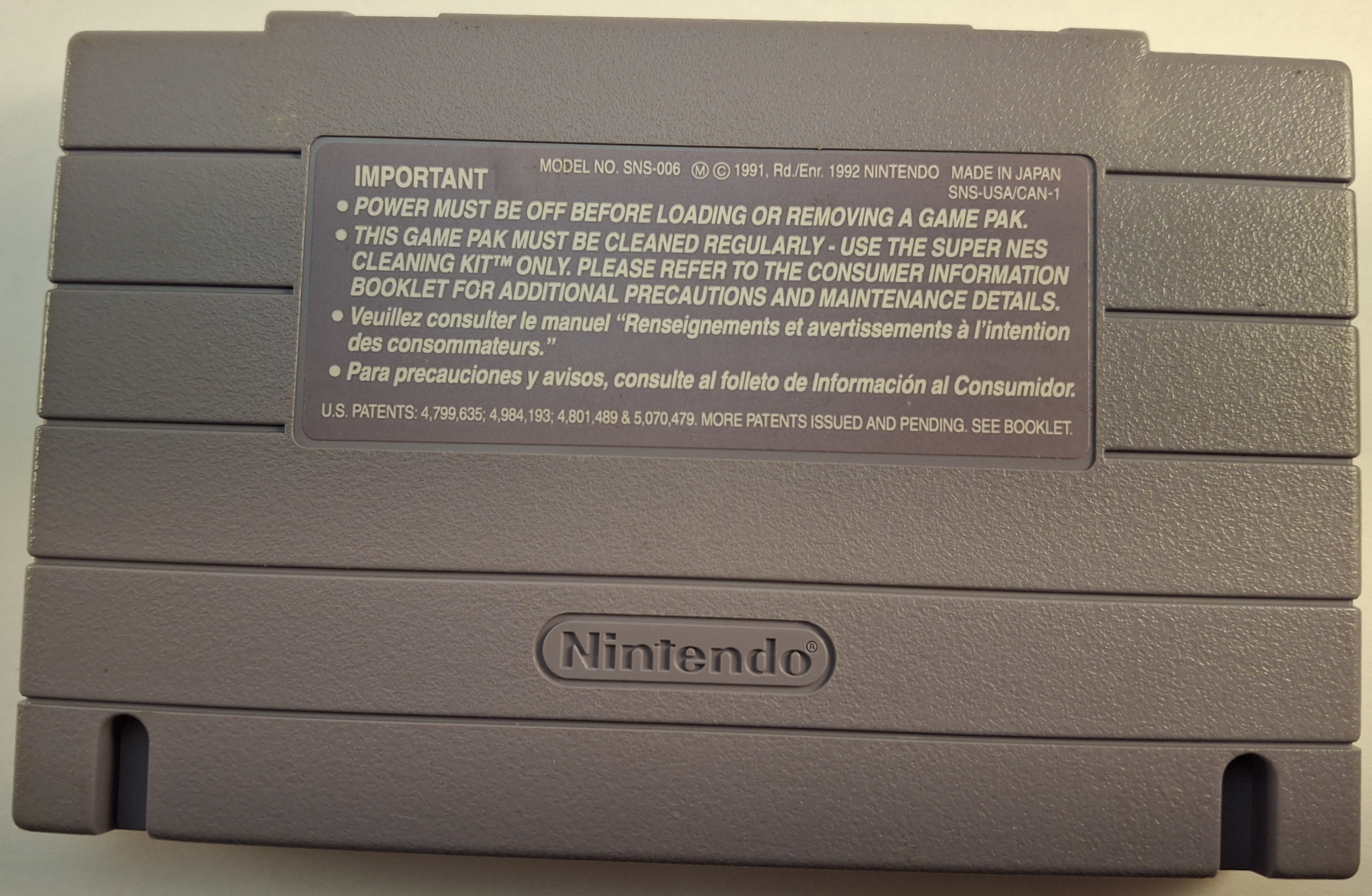 Super Metroid SNES Cartridge