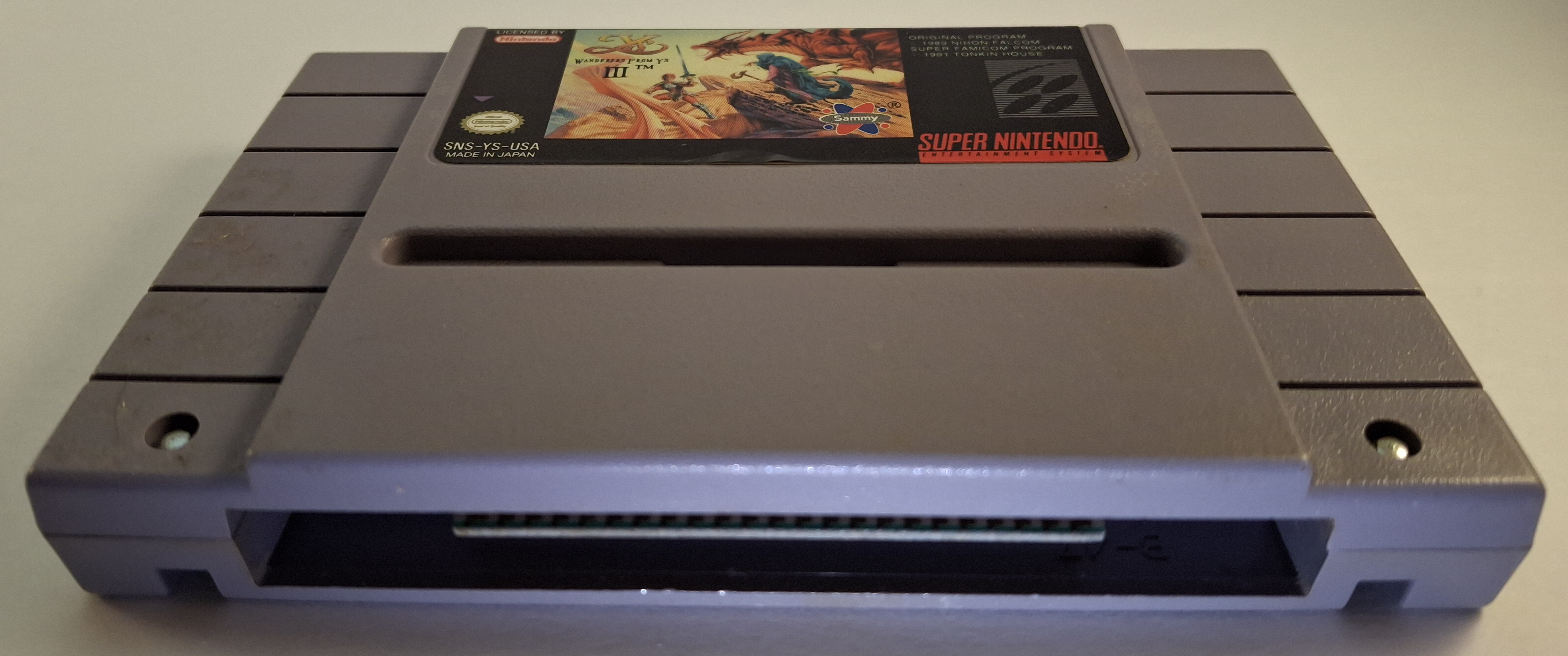Super Nintendo Game Cartridge: Ys III