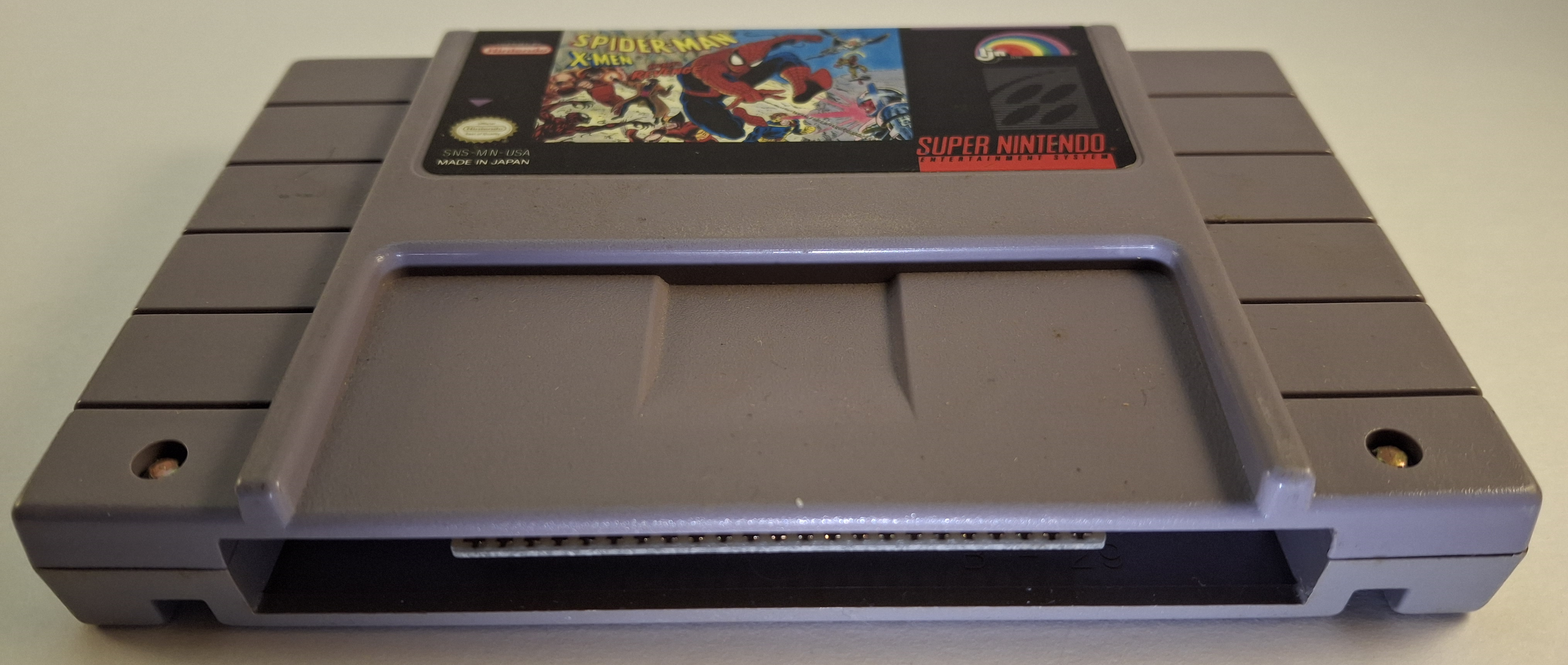 Spider-Man and X-Men: Arcade's Revenge SNES Cartridge