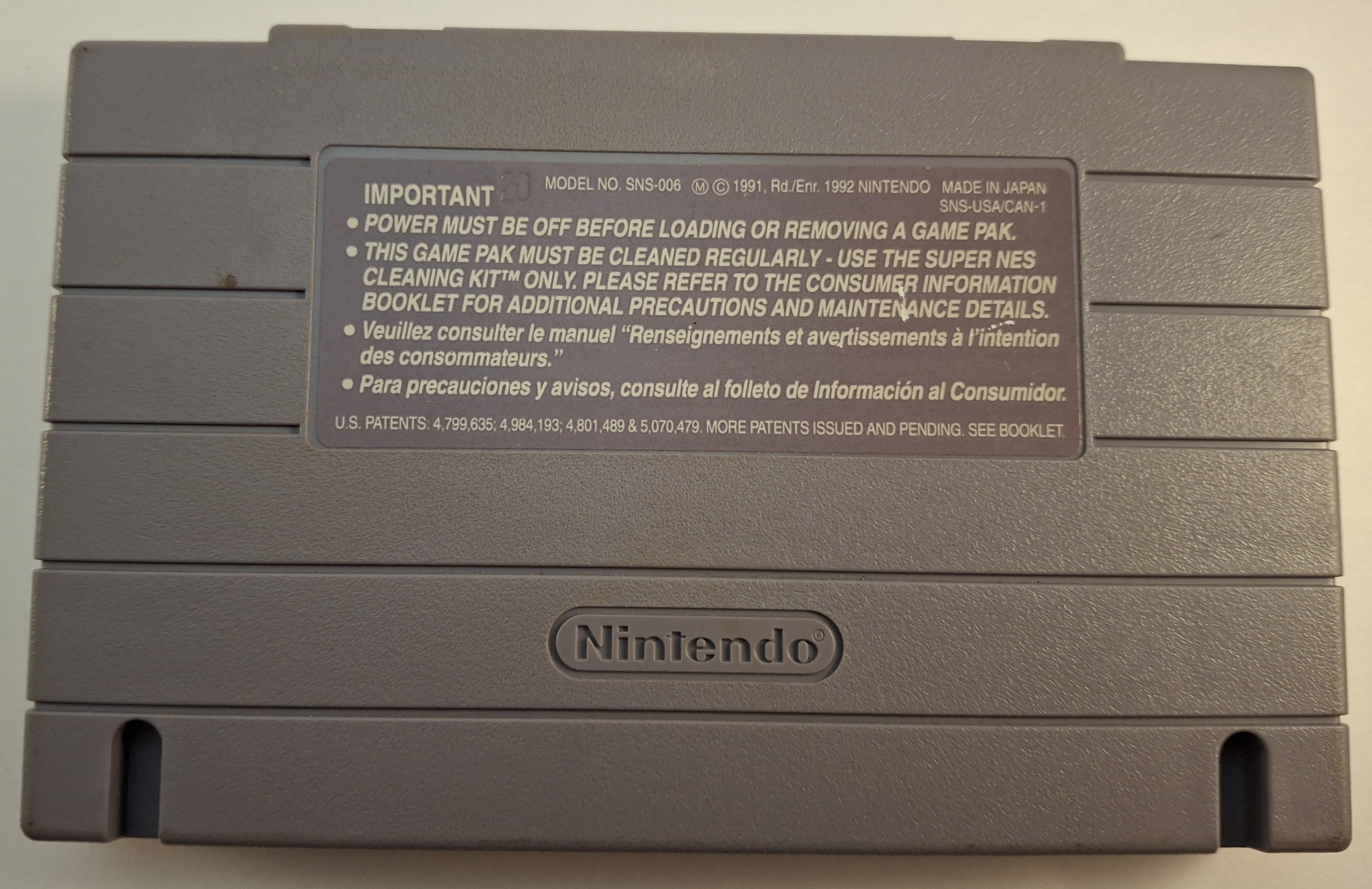 Eye of the Beholder Super Nintendo Cartridge