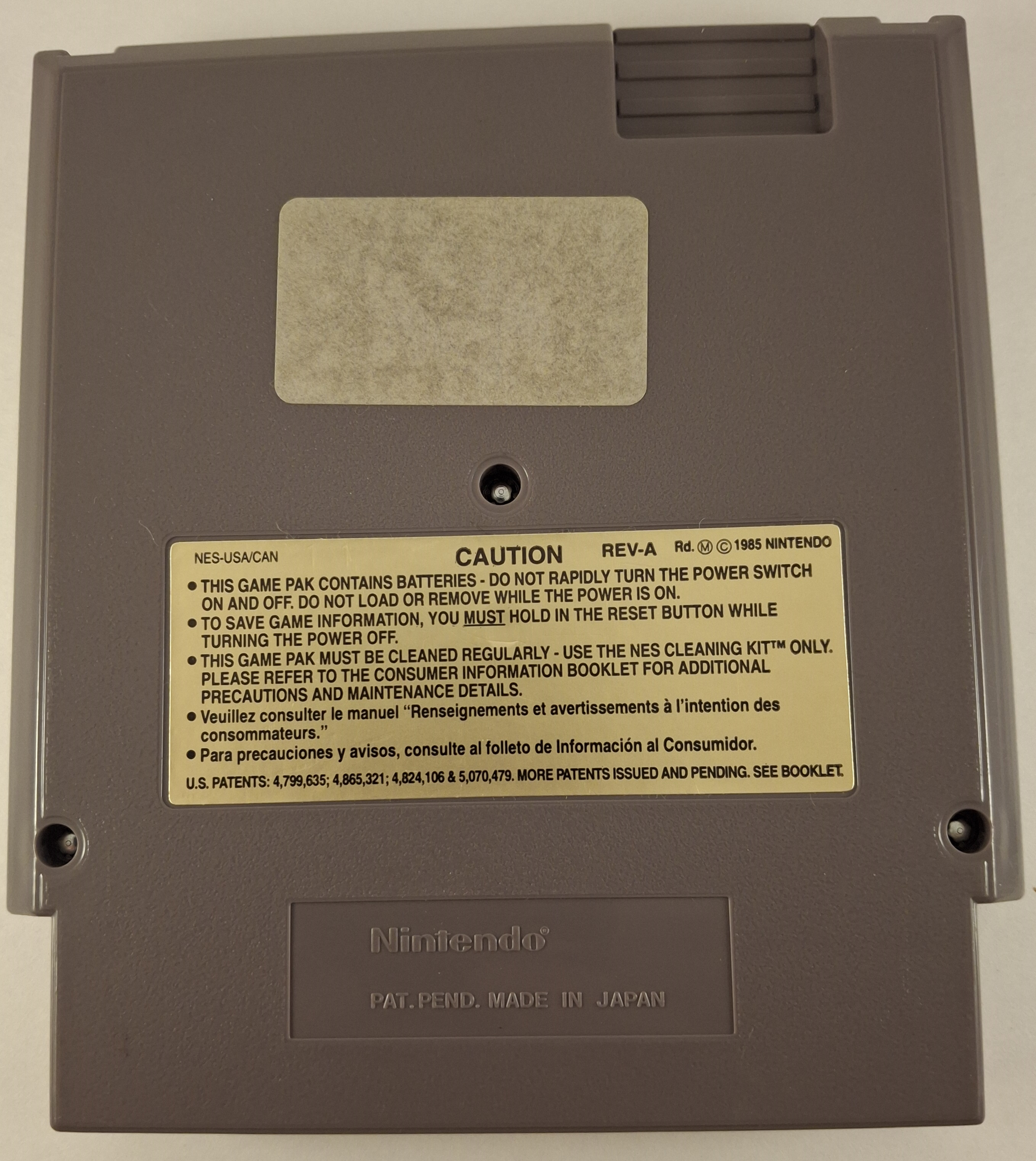 Kirby's Adventure NES Cartridge