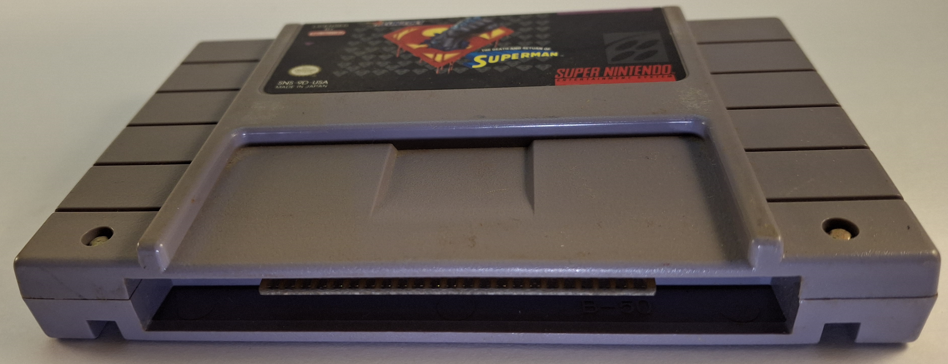 Superman: The Death and Return of Superman (Super Nintendo SNES Game Cartridge)