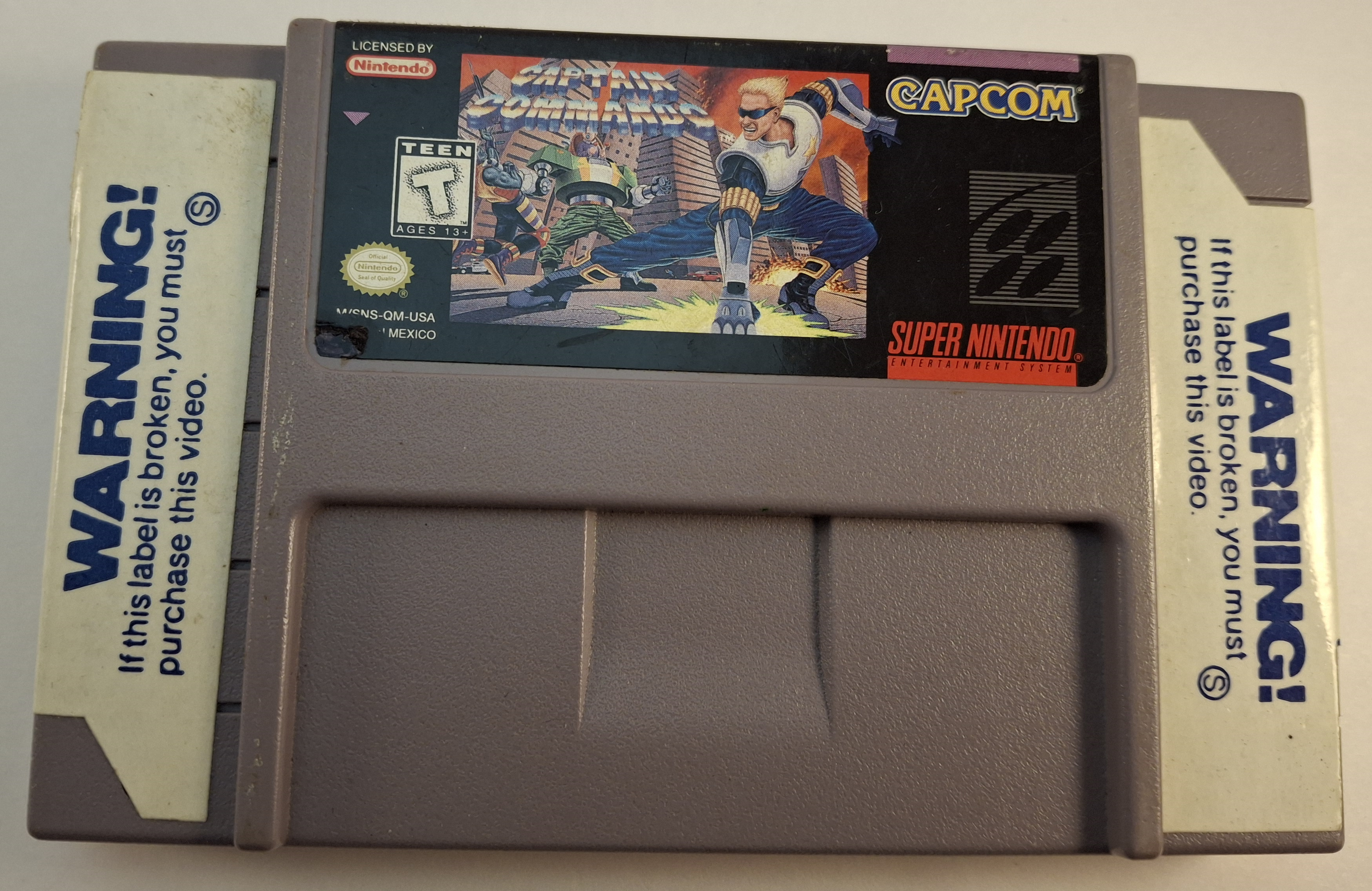 Captain Commando SNES Cartridge
