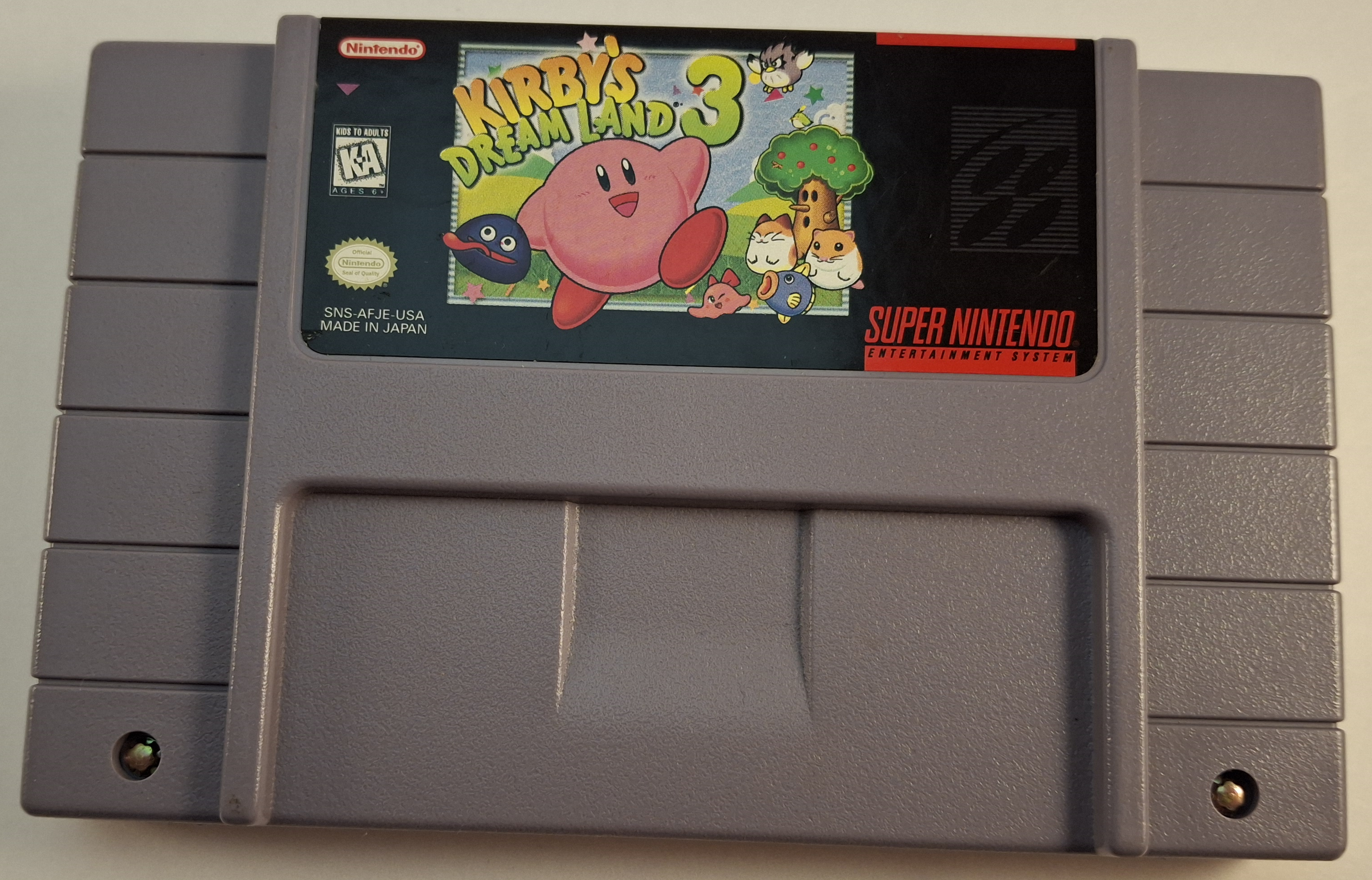 Kirby's Dream Land 3 SNES Cartridge