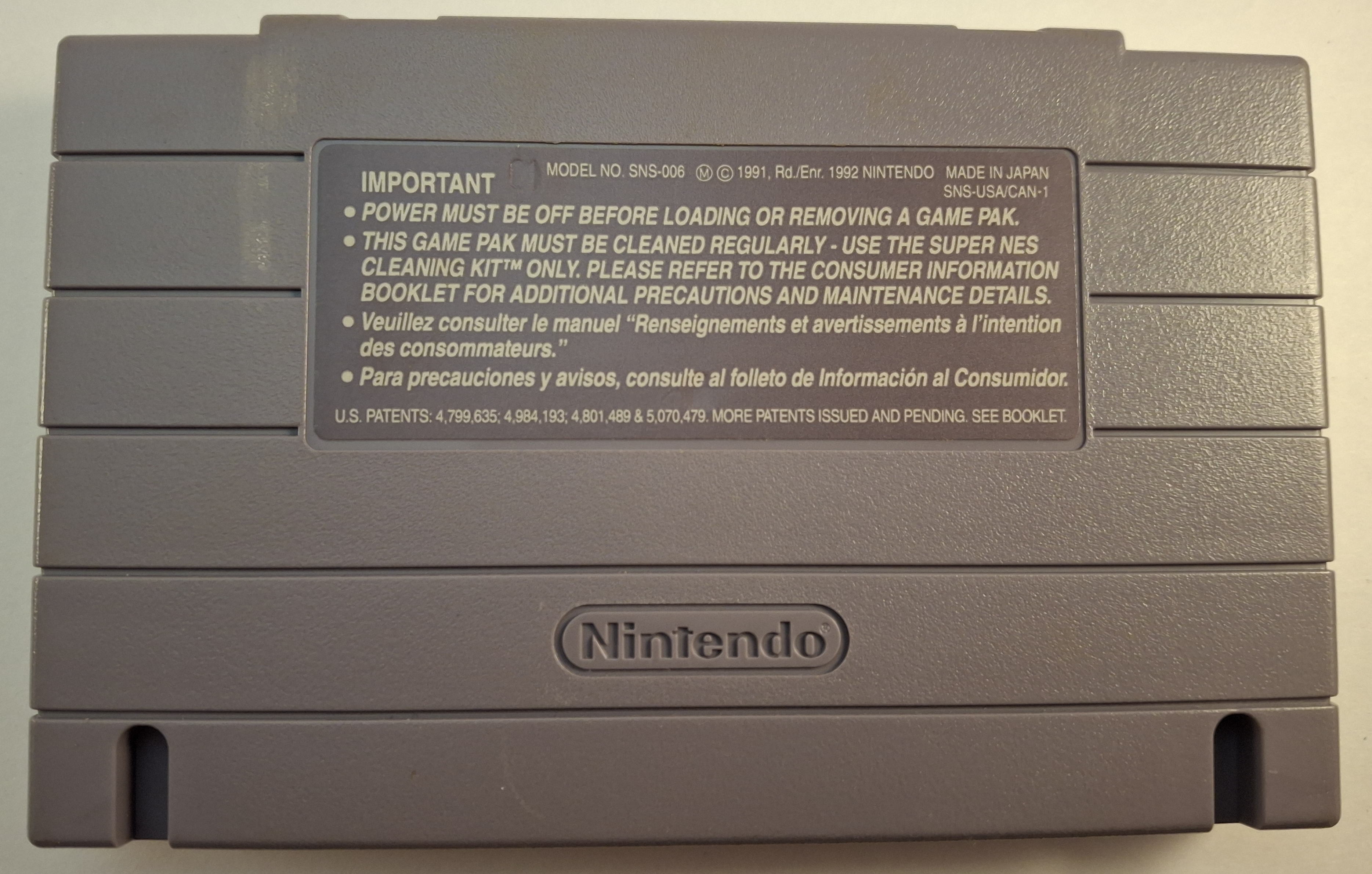Robotrek SNES Game Cartridge