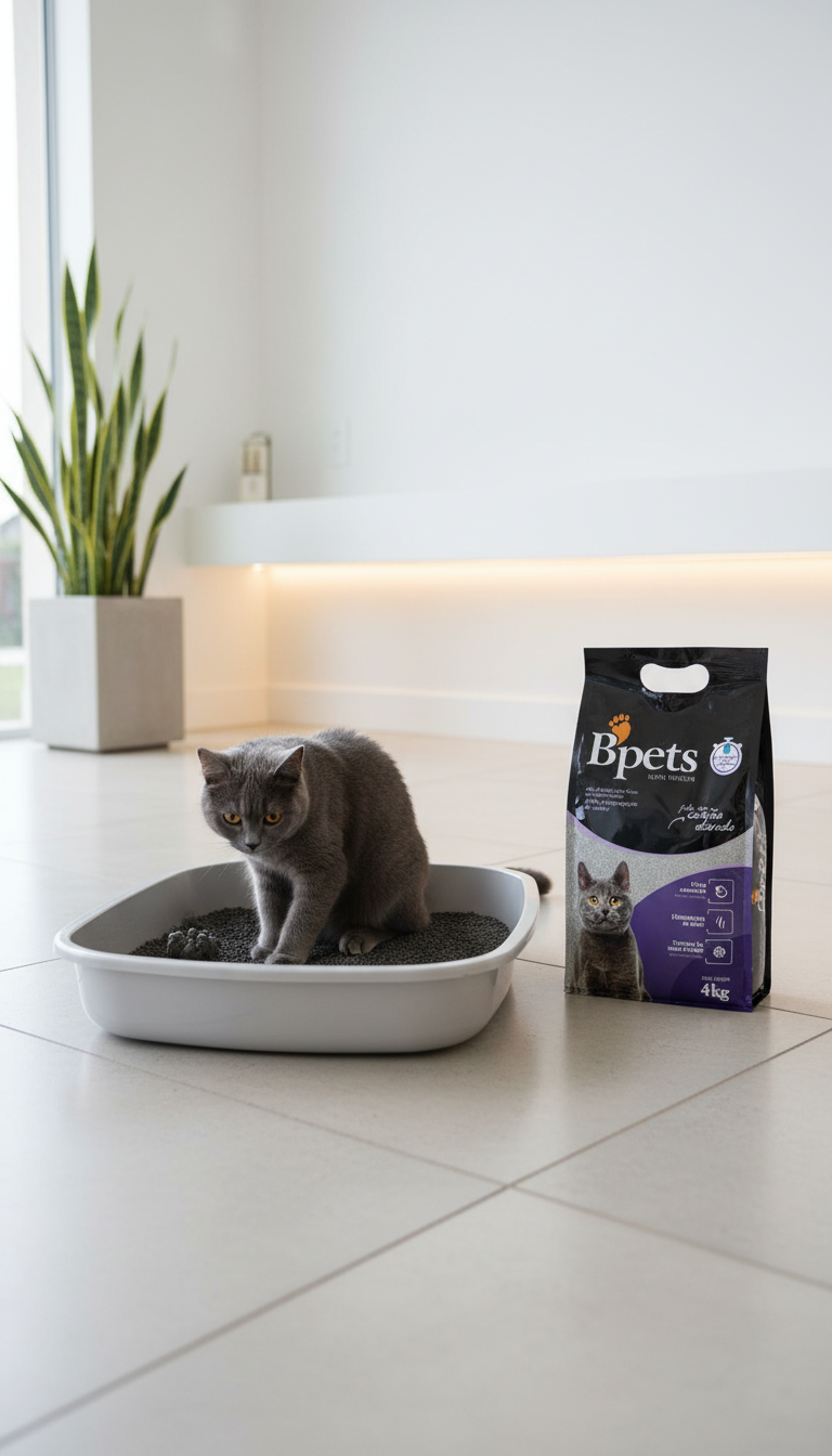 GRANULADO SANITÁRIO BPETS BENTONITA SÓDICA CARBON 4KG