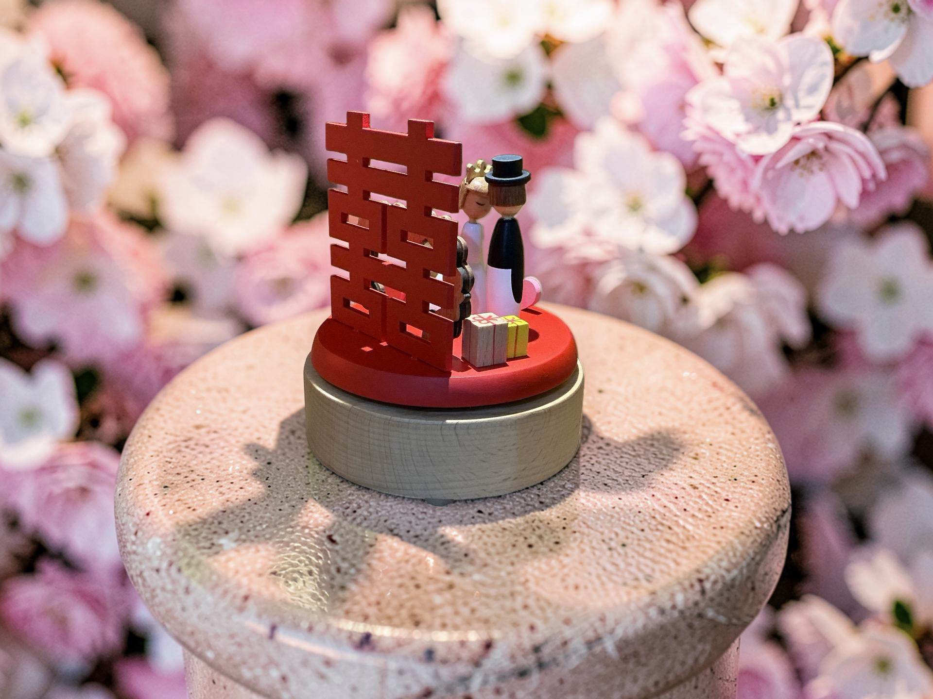 Cajita Musical de Boda Doble Felicidad