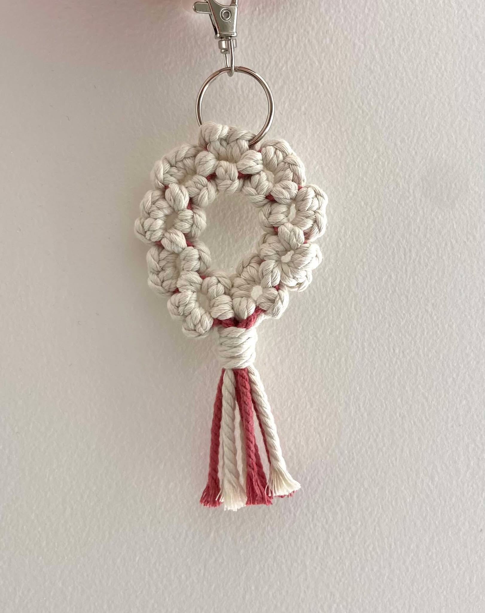 Porte-clés couronne de fleurs