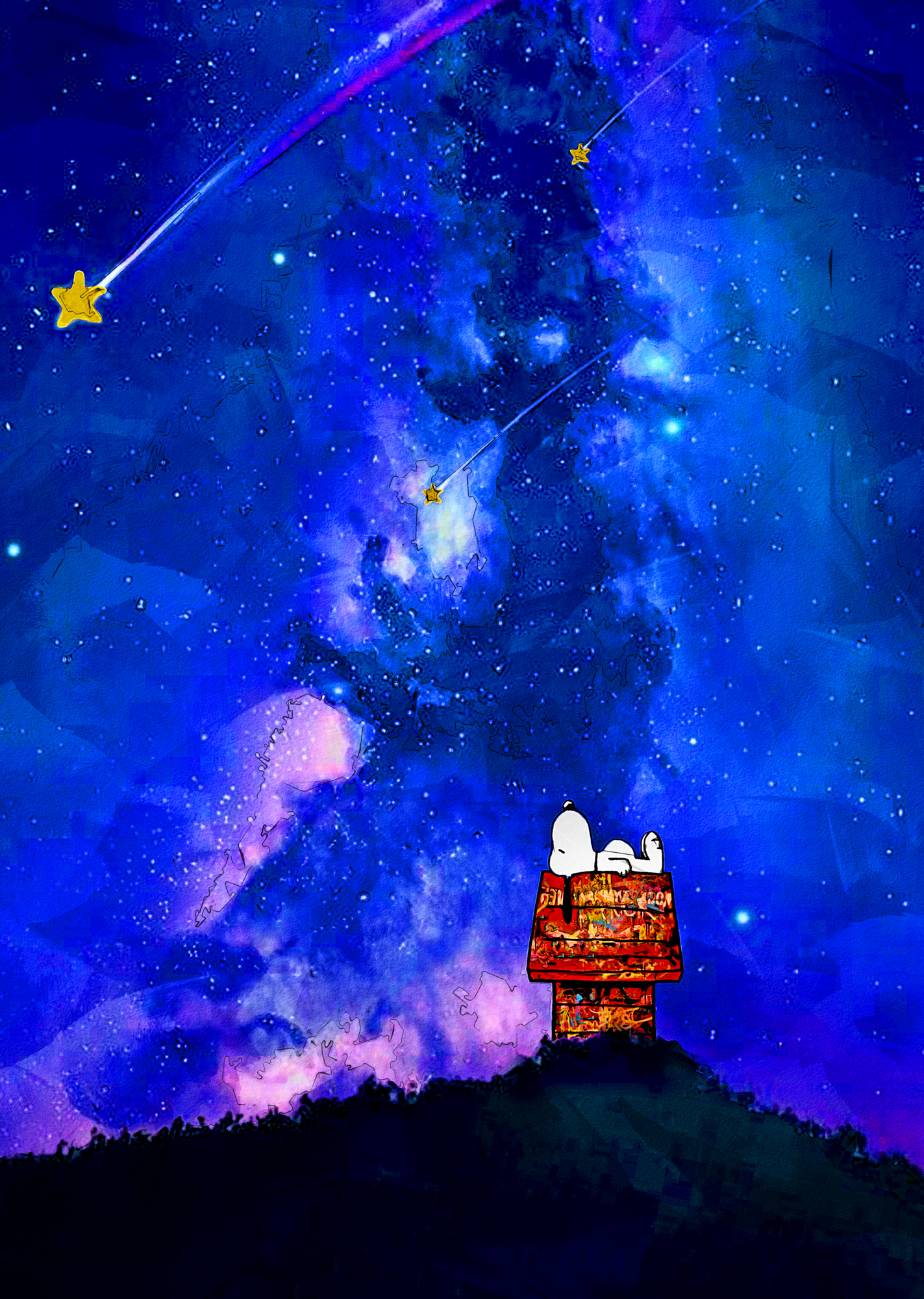Snoopy shooting star