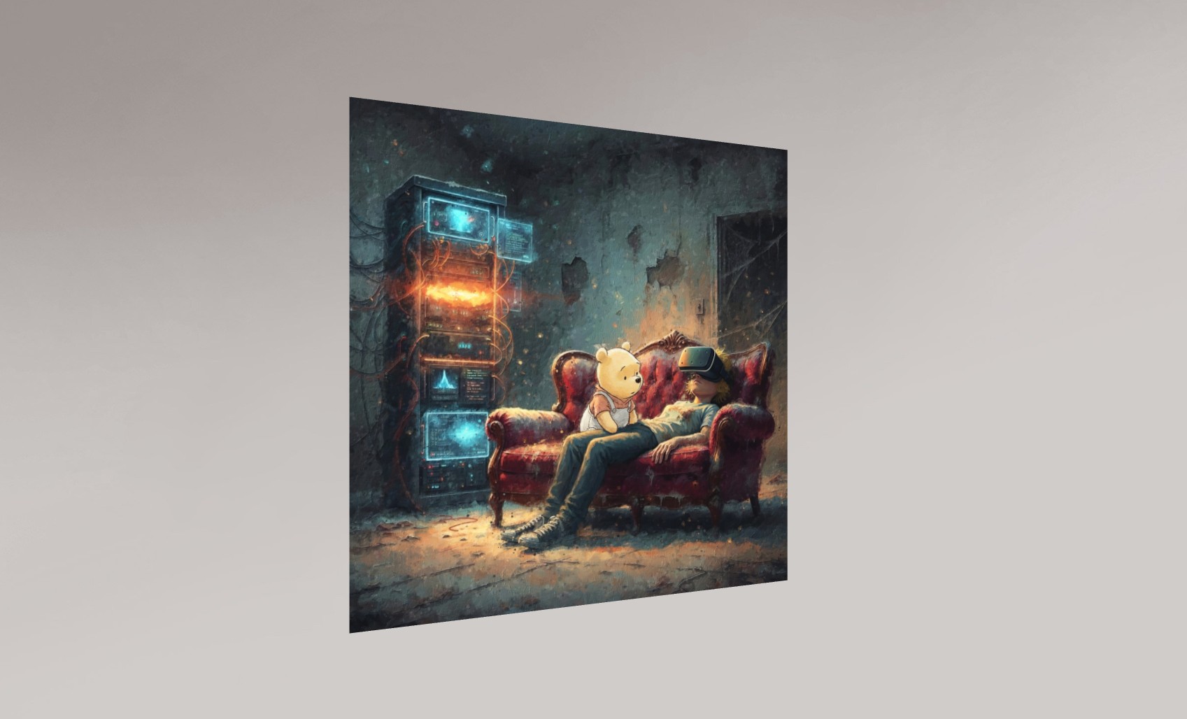 Quand Winnie nous rend visite et on est occupé.