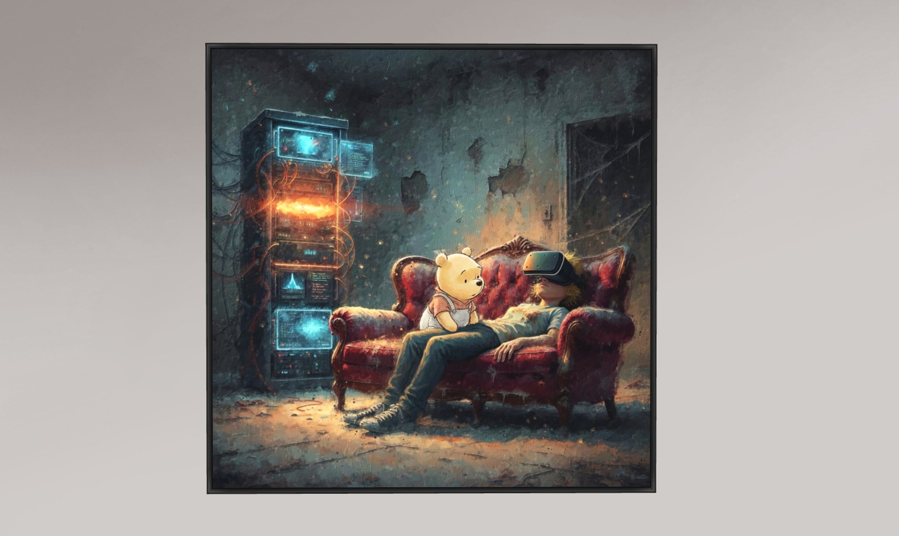 Quand Winnie nous rend visite et on est occupé.