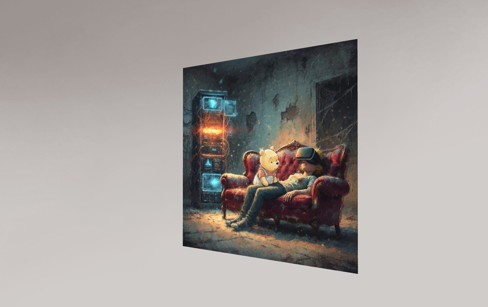 Quand Winnie nous rend visite et on est occupé.