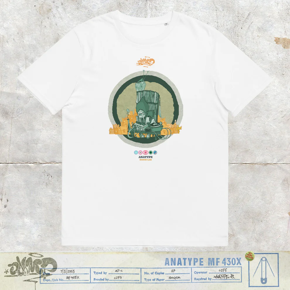 ANATYPE X VINYL MINE MF DOOM LAB UNISEX TEE ░░░▒▒