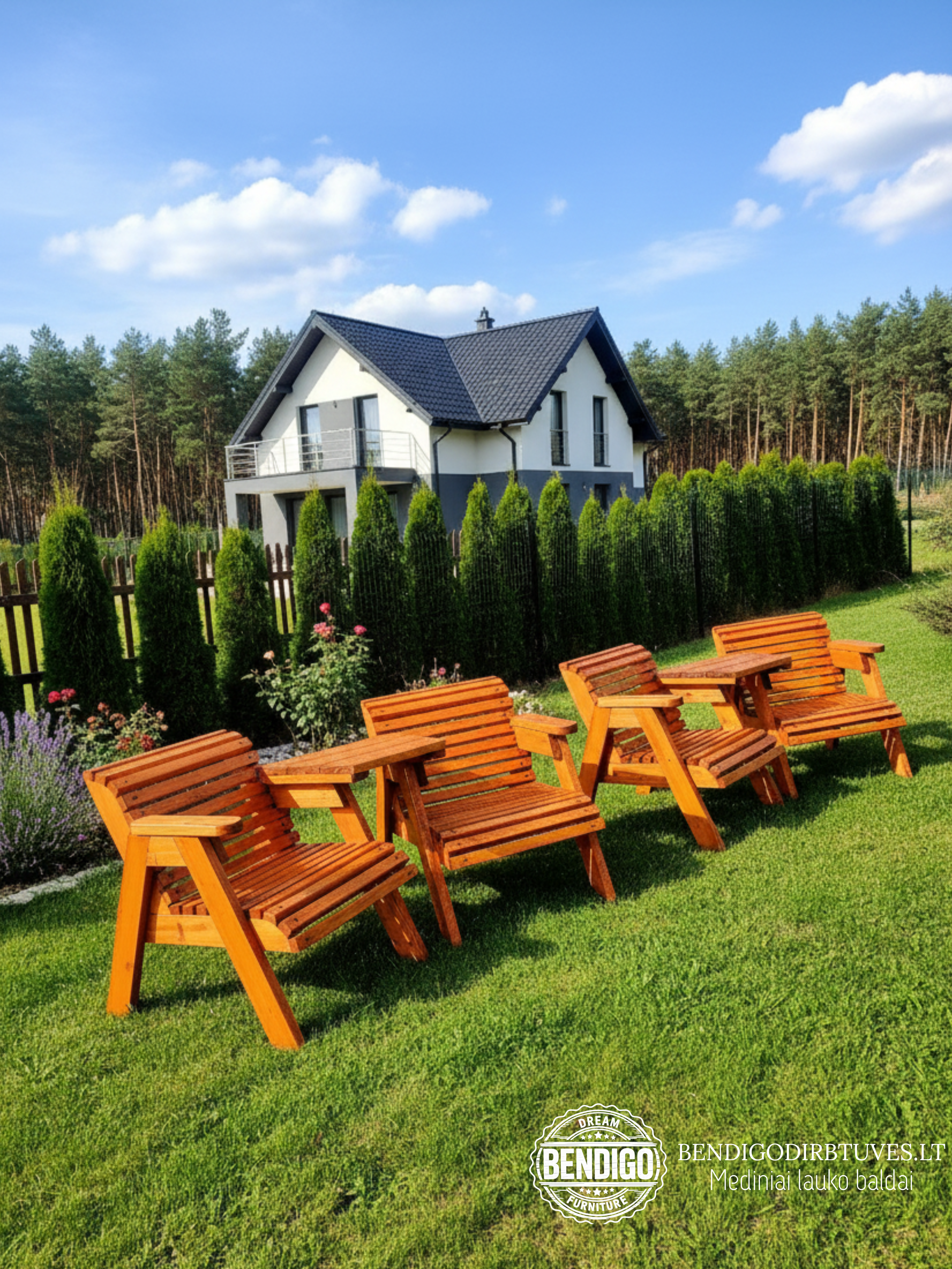 Dvi kėdutės su uždedamu staliuku -  TANDEM