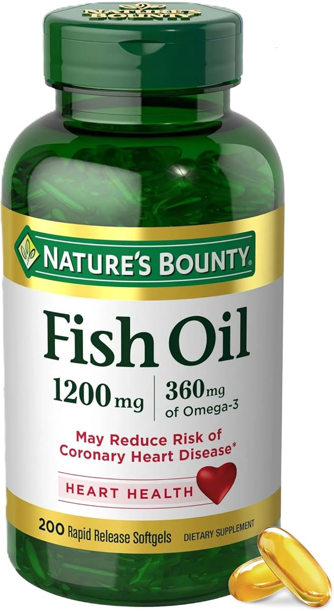 Fish Oil Omega 3 Supplements - Supports Heart Health