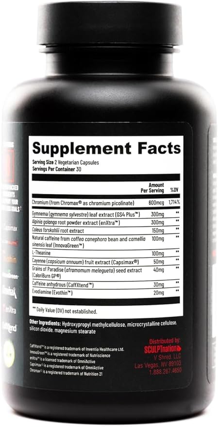 Shred Burn Thermogenic Fat Burner for Men & Women