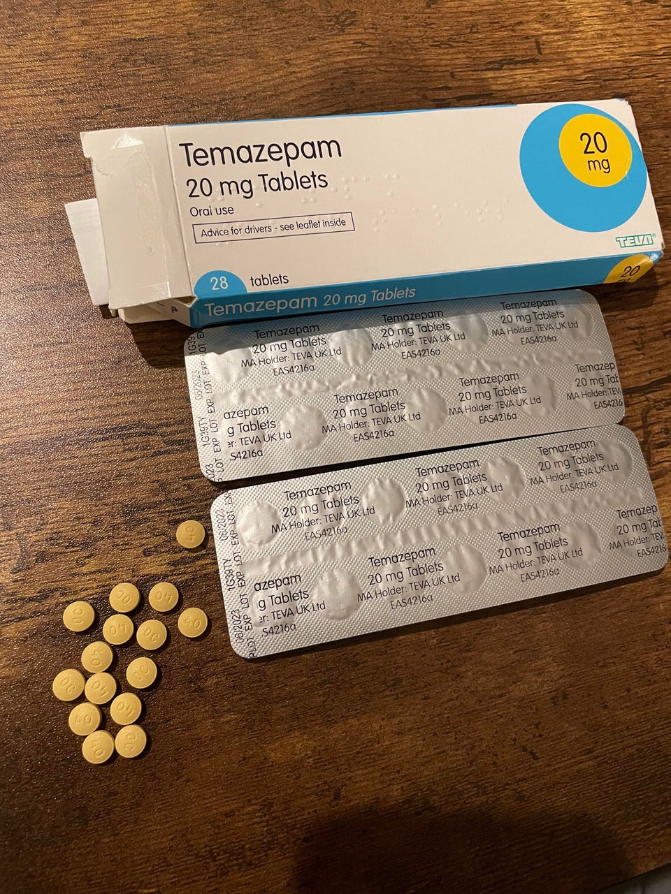 Temazepam 20mg – Nighttime Sleep Support Capsule