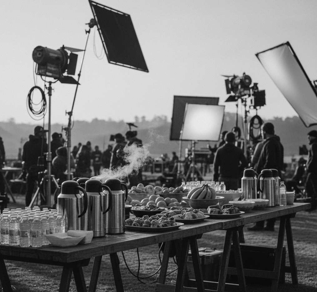 Mesa de catering para eventos