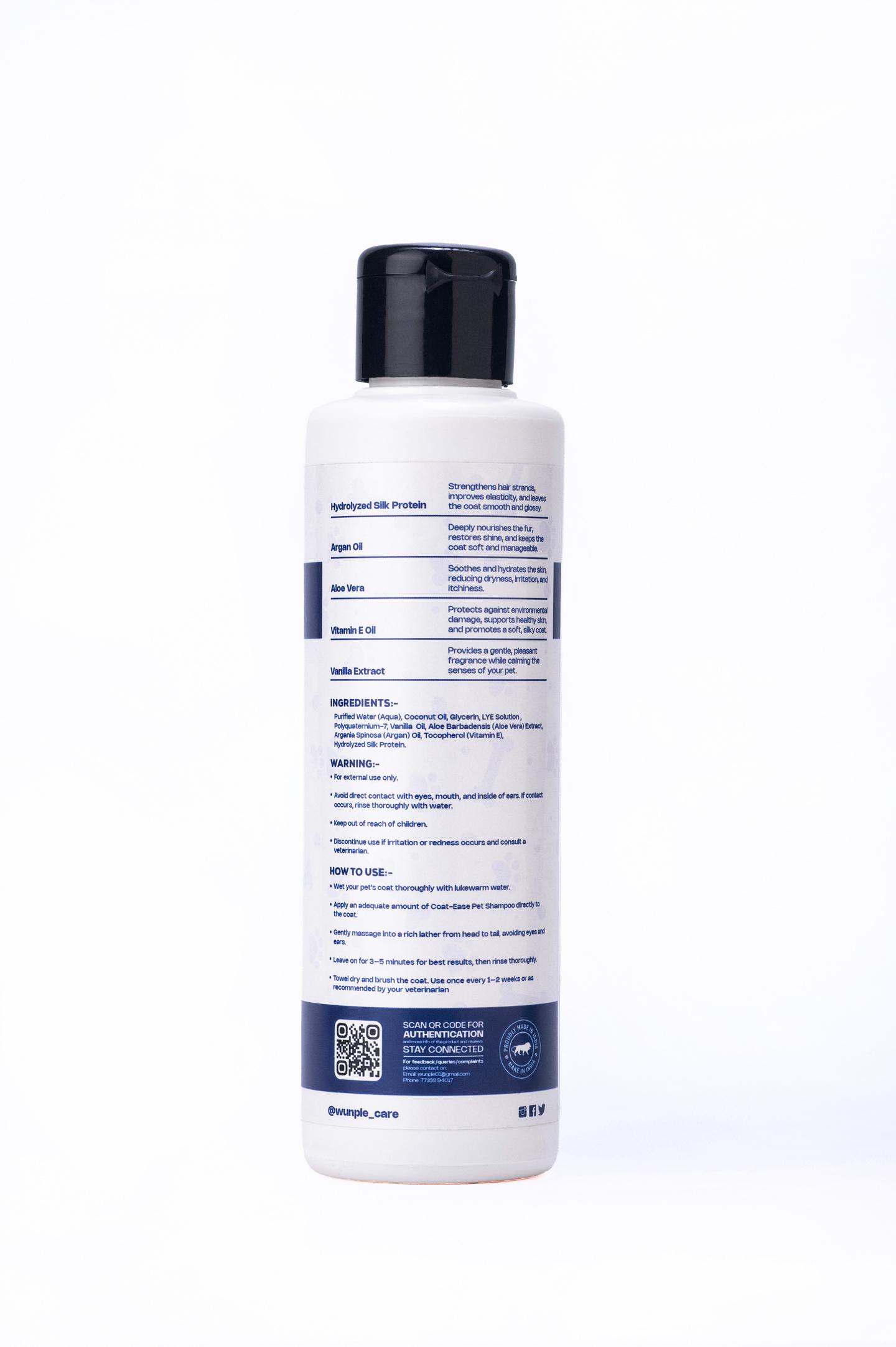 Wunple Coat-Ease Pet Shampoo(250ml)